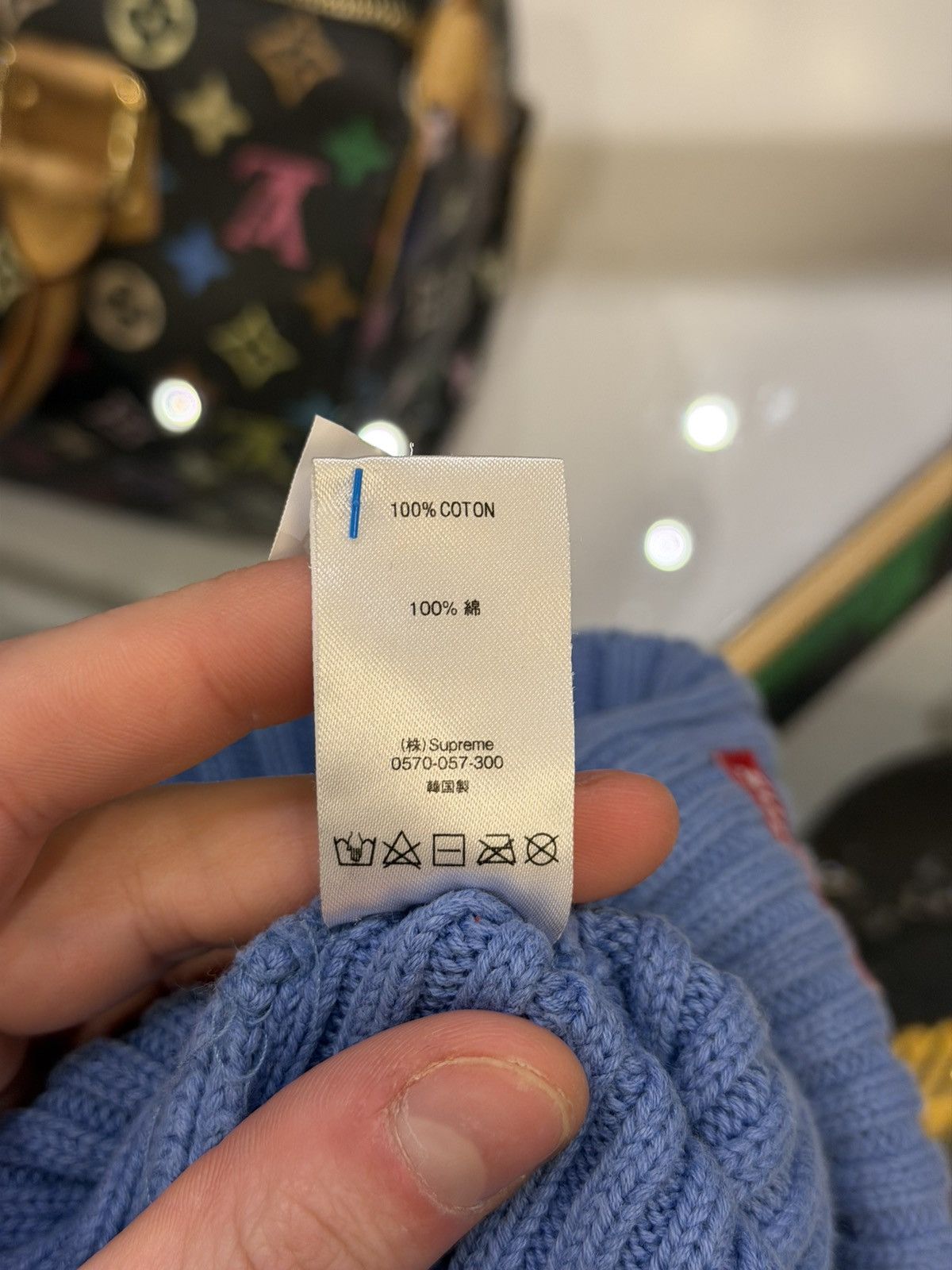 Supreme Supreme Overdyed Ribbed Beanie - Blue Size ONE SIZE - 9 Thumbnail