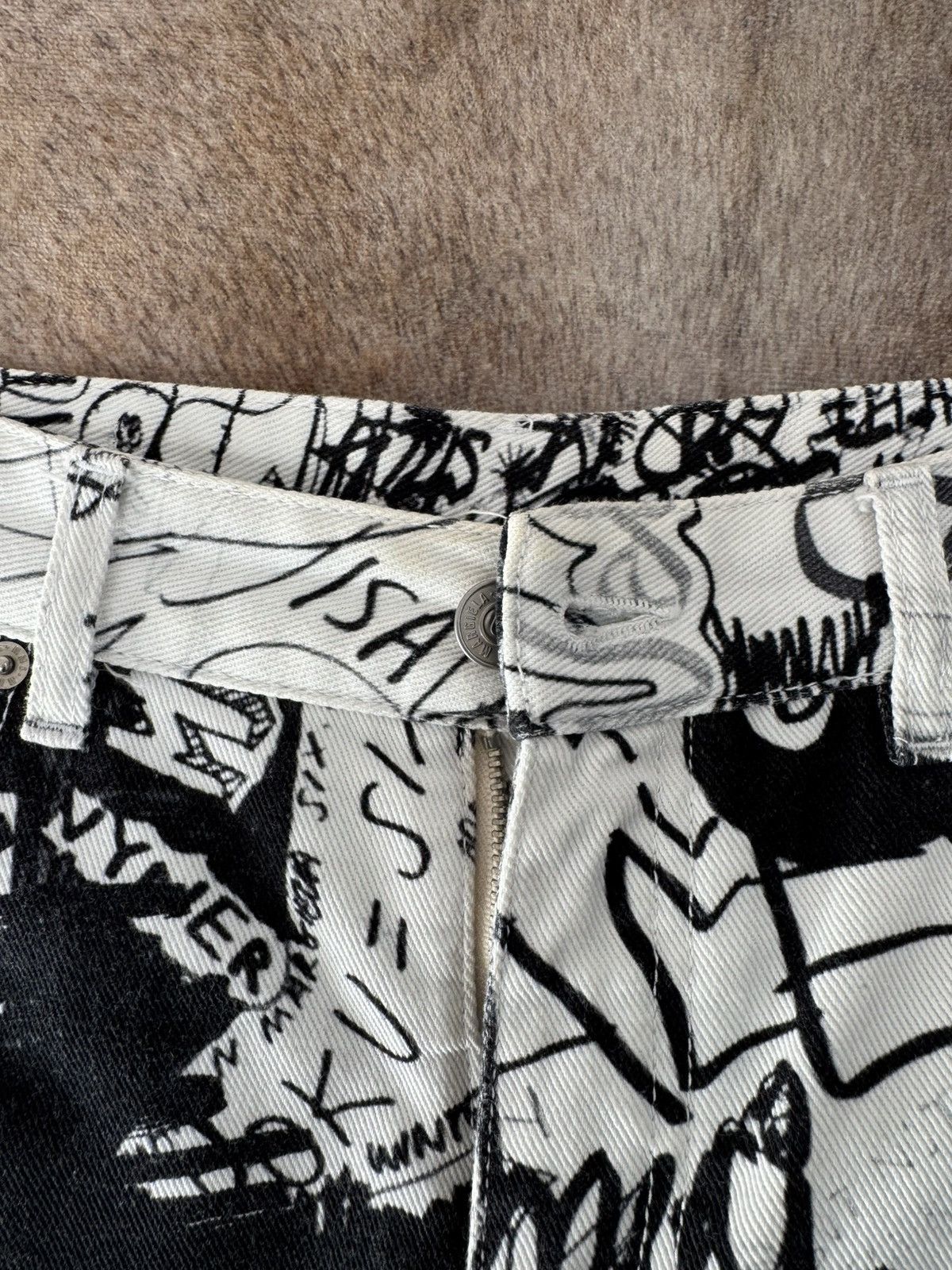 Maison Margiela Maison Margiela MM6 scribble pants Size US 29 - 4 Thumbnail