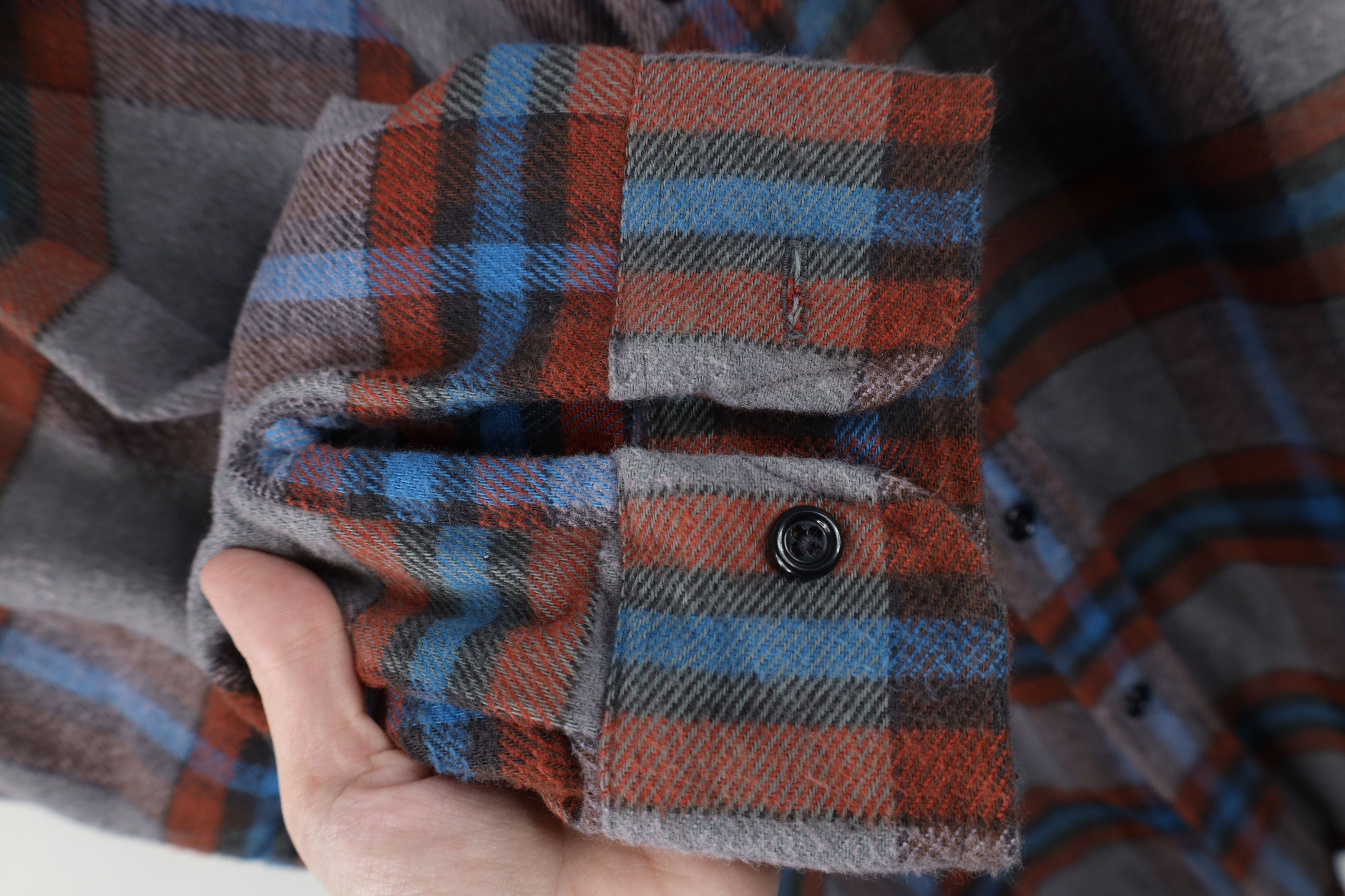 Vintage Vintage 70s Streetwear Heavyweight Button Shirt Plaid USA Size US XXL / EU 58 / 5 - 6 Thumbnail