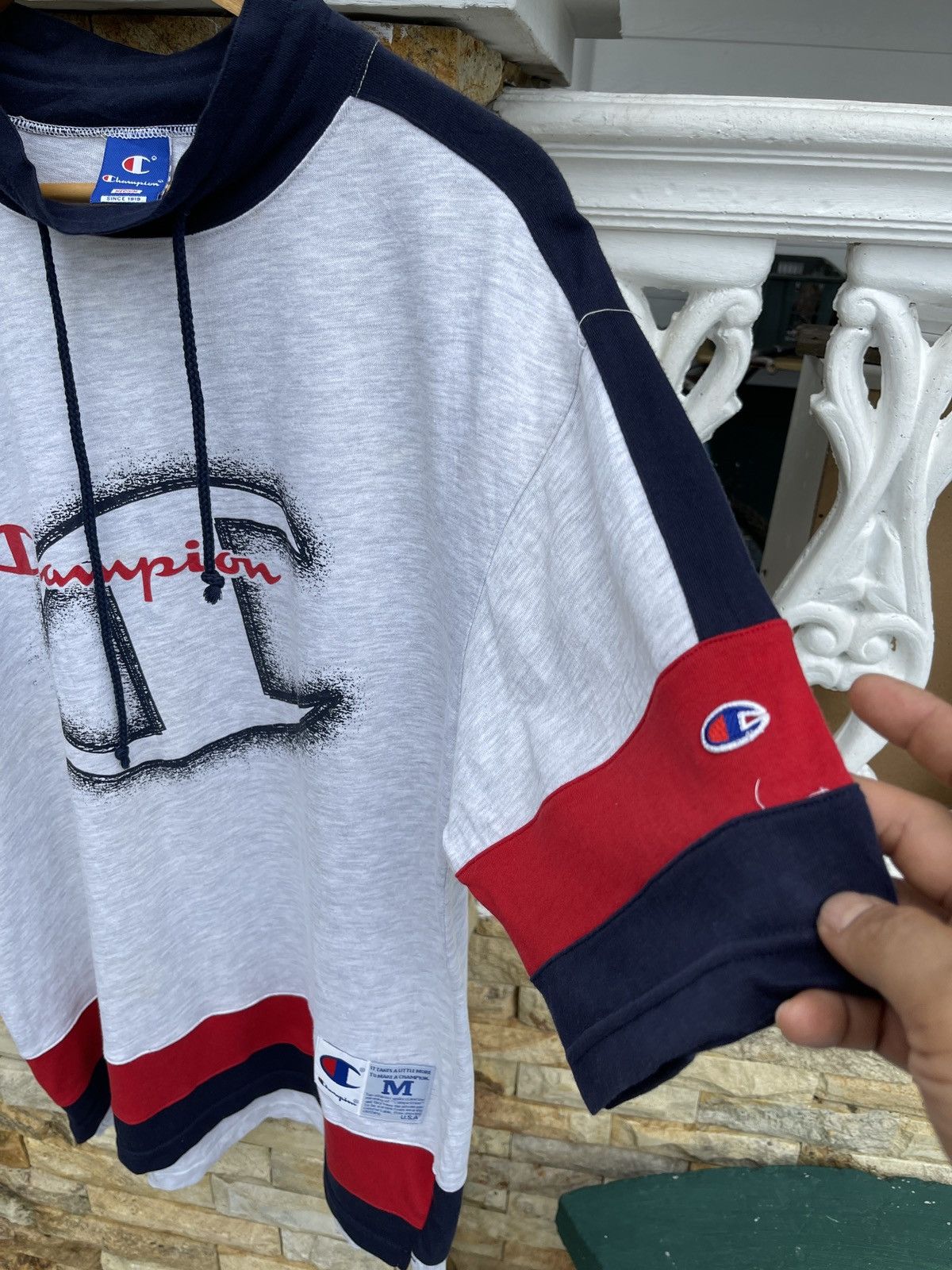 Champion Last Drop🔥Rare🔥Vintage CHAMPIONS BIG LOGO T Shirt Size US M / EU 48-50 / 2 - 7 Thumbnail