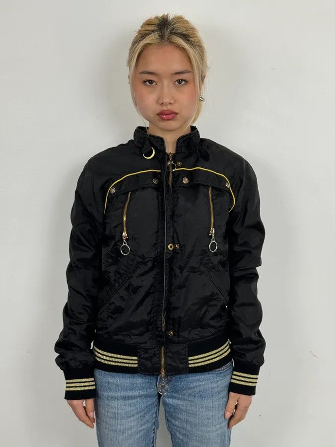 John Galliano 2010s Galliano Light Black Windbreaker Jacket Size S / US 4 / IT 40 - 2 Thumbnail
