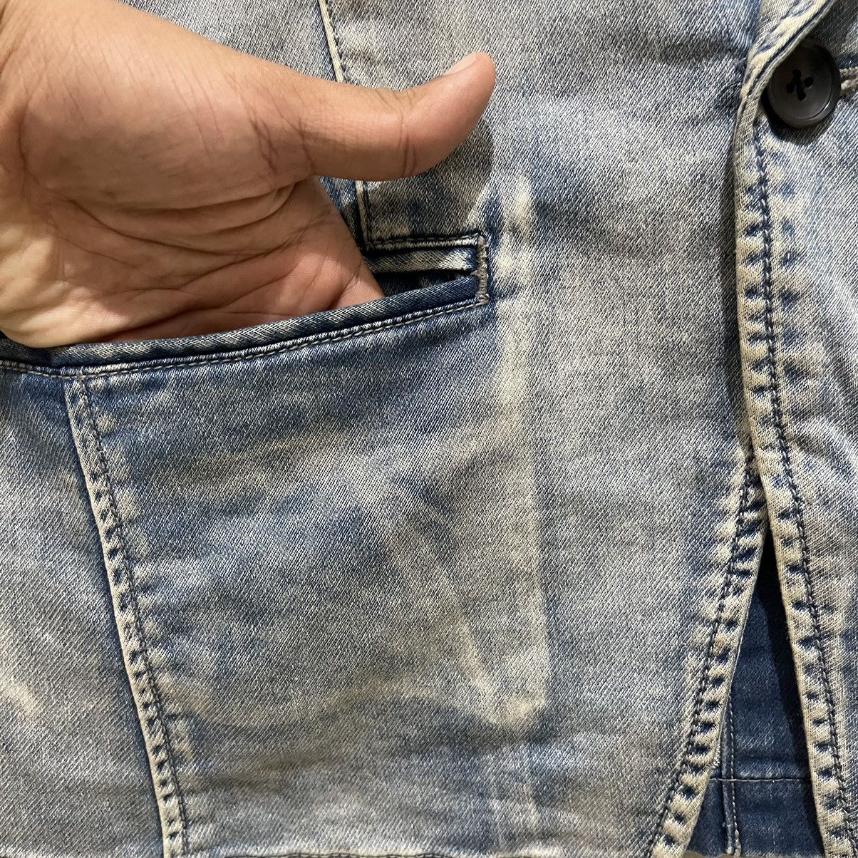 If Six Was Nine × Japanese Brand × semanticdesign Semantic Design Distressed Denim Jacket Size US S / EU 44-46 / 1 - 15 Thumbnail
