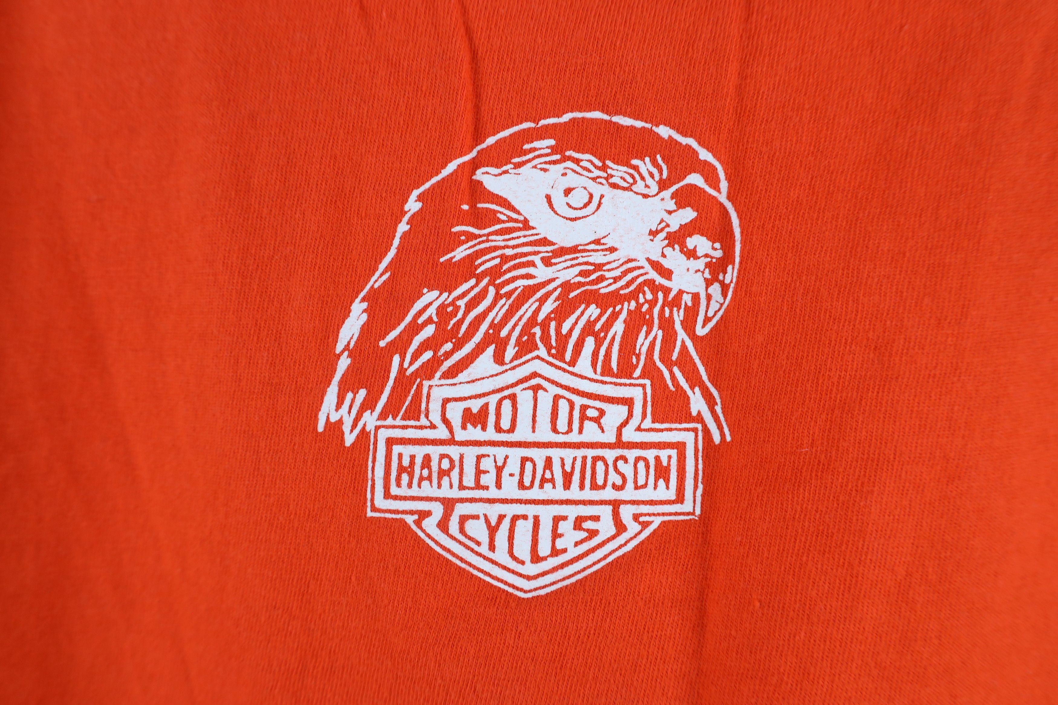 Harley Davidson × Vintage Vintage 90s Harley Davidson Spell Out Eagle Mexico T-Shirt Size US XL / EU 56 / 4 - 9 Thumbnail