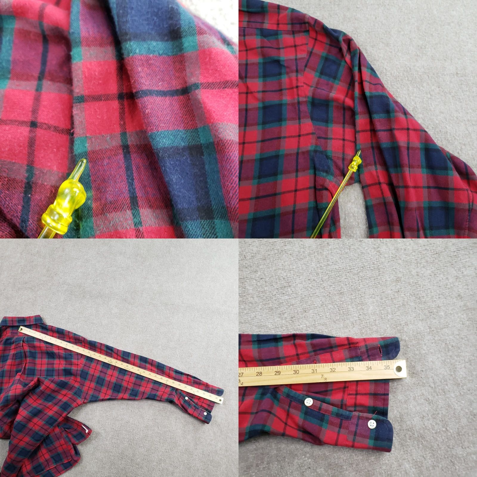 Ralph Lauren Ralph Lauren Shirt Mens Large Red Blue Plaid Button Up Long Sleeve Y2K Size US L / EU 52-54 / 3 - 9 Thumbnail