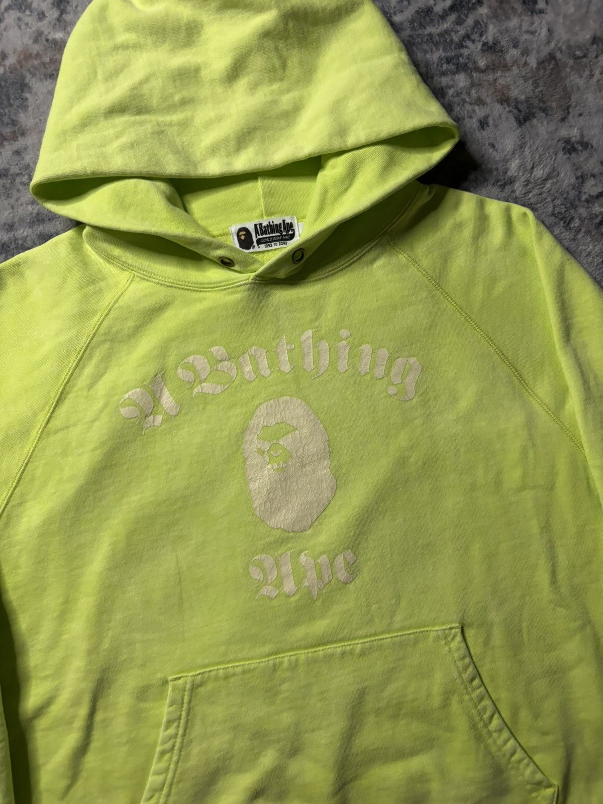 Bape Bape Green Pullover Hoodie Size US L / EU 52-54 / 3 - 3 Thumbnail