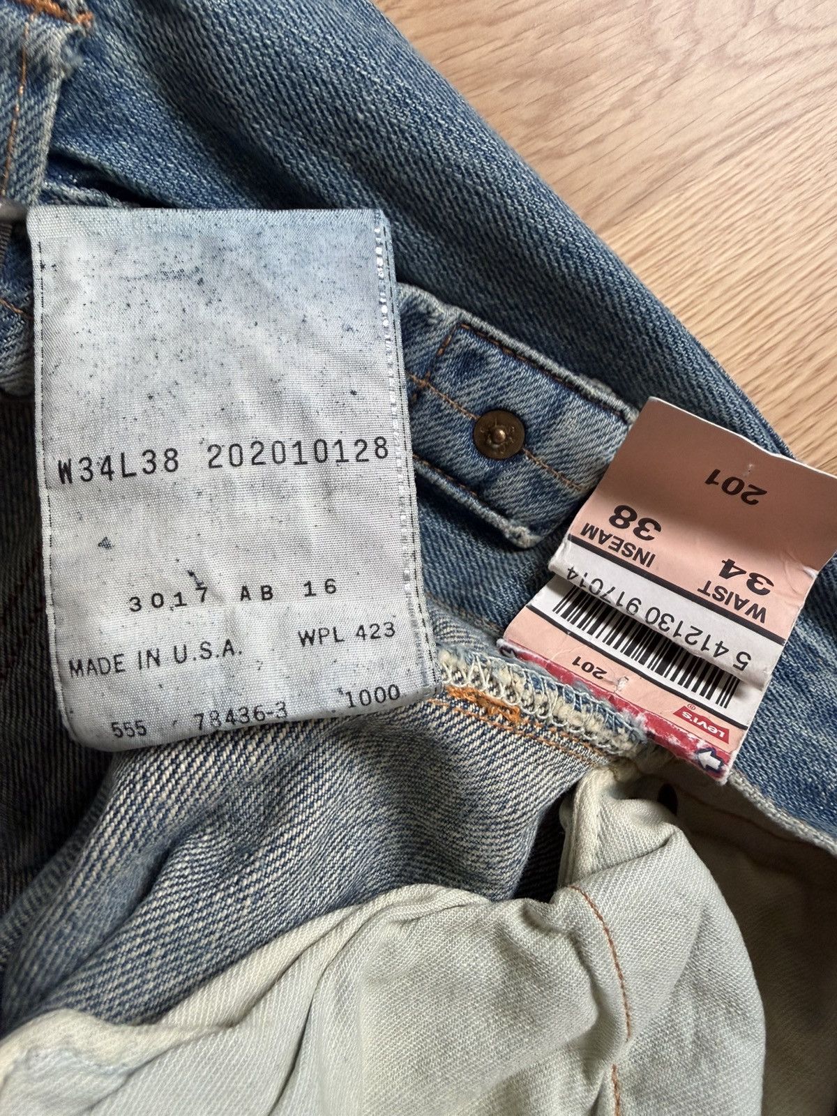 Levi's Vintage Clothing Levis Vintage LVC 201 Deadstock Size US 34 / EU 50 - 8 Thumbnail