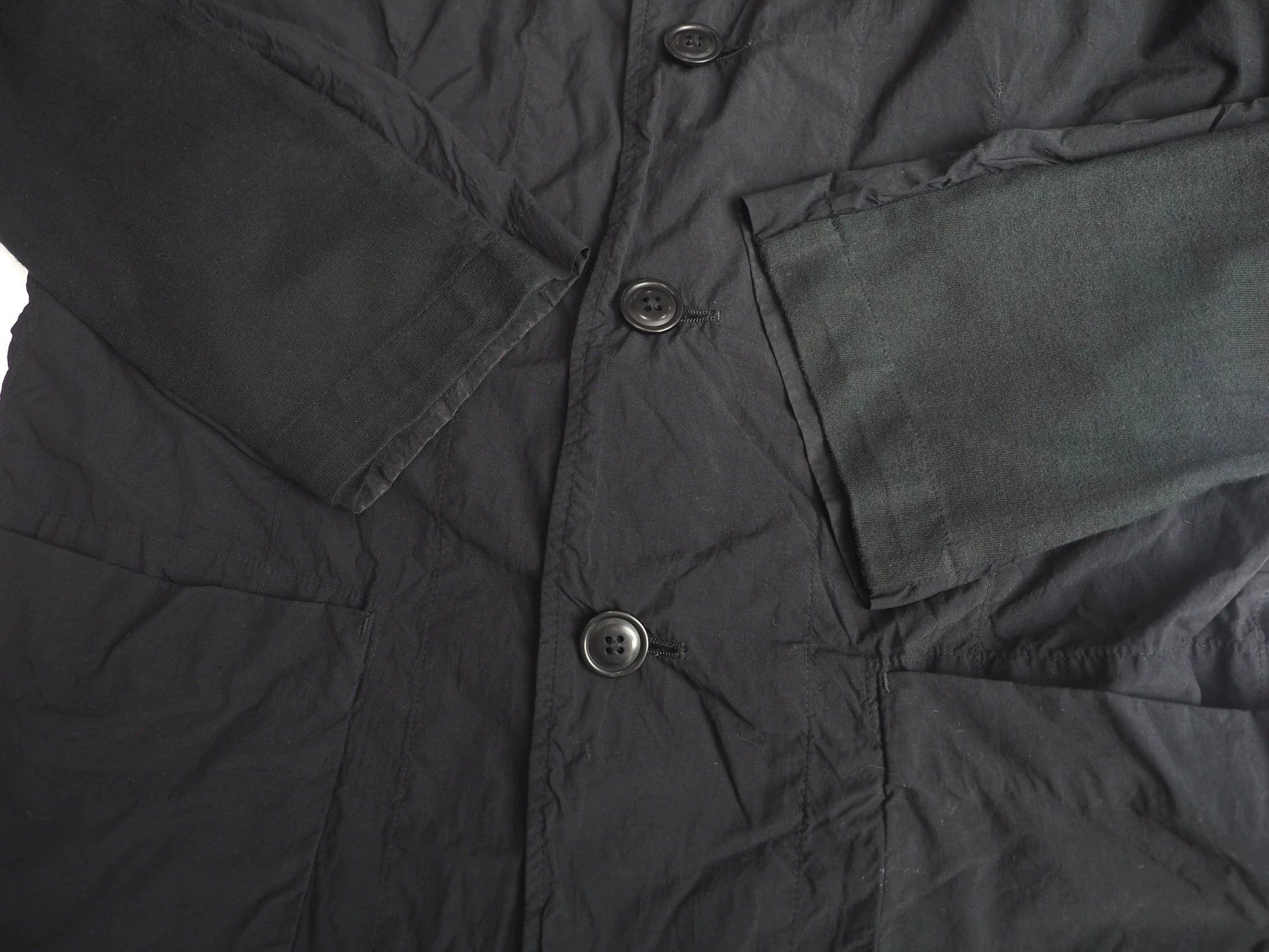 Yohji Yamamoto Yohji Yamamoto Black Thin Nylon Jacket Size US L / EU 52-54 / 3 - 6 Thumbnail