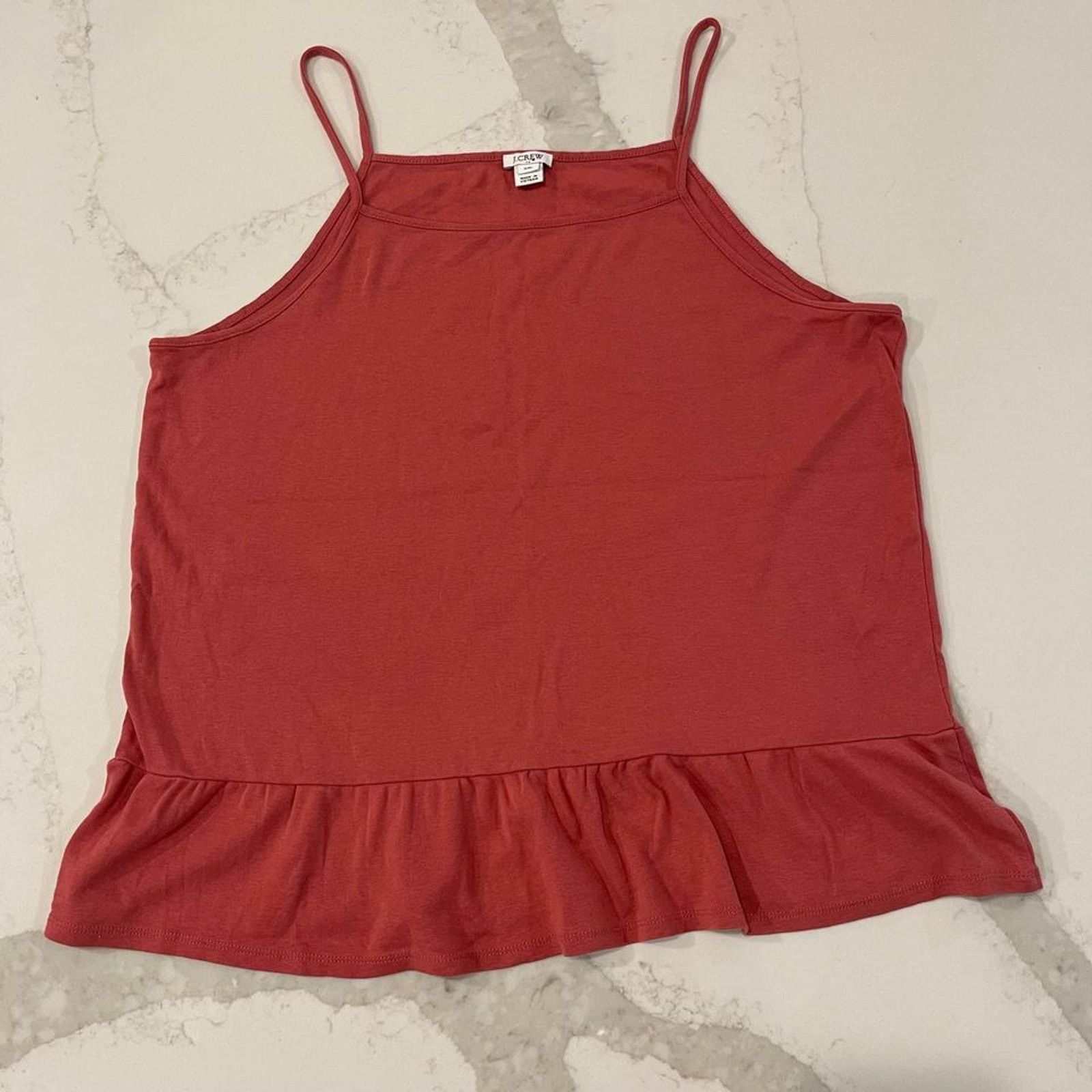 J.Crew J. Crew Ruffle Peplum Cami Tank Top Minimalist Womens XXL Size XXL / US 16-18 / IT 52-54 - 1 Thumbnail