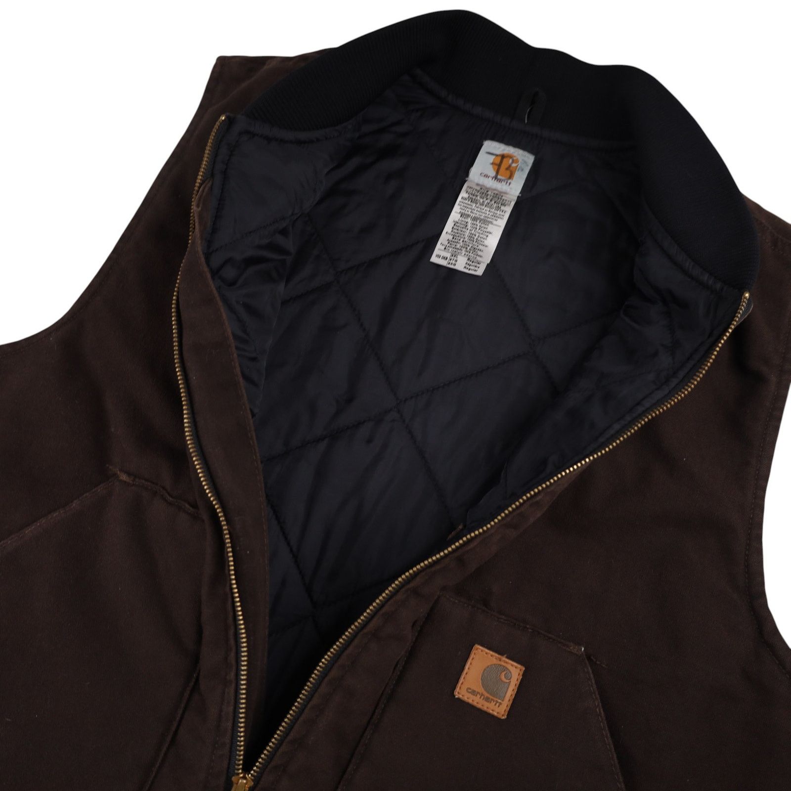 Carhartt Carhartt V02 DKB Quilted Canvas Work Vest Size US XXL / EU 58 / 5 - 6 Thumbnail