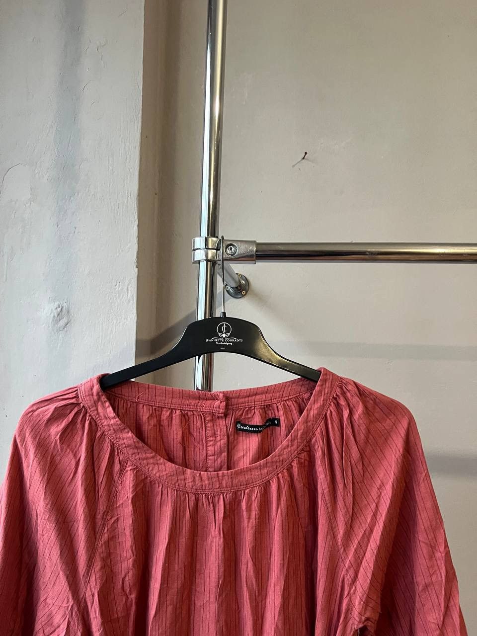 Gudrun Sjoden GUDRUN SJODEN PINK ORGANIC COTTON CASUAL MIDI DRESS SIZE M Size M / US 6-8 / IT 42-44 - 4 Thumbnail