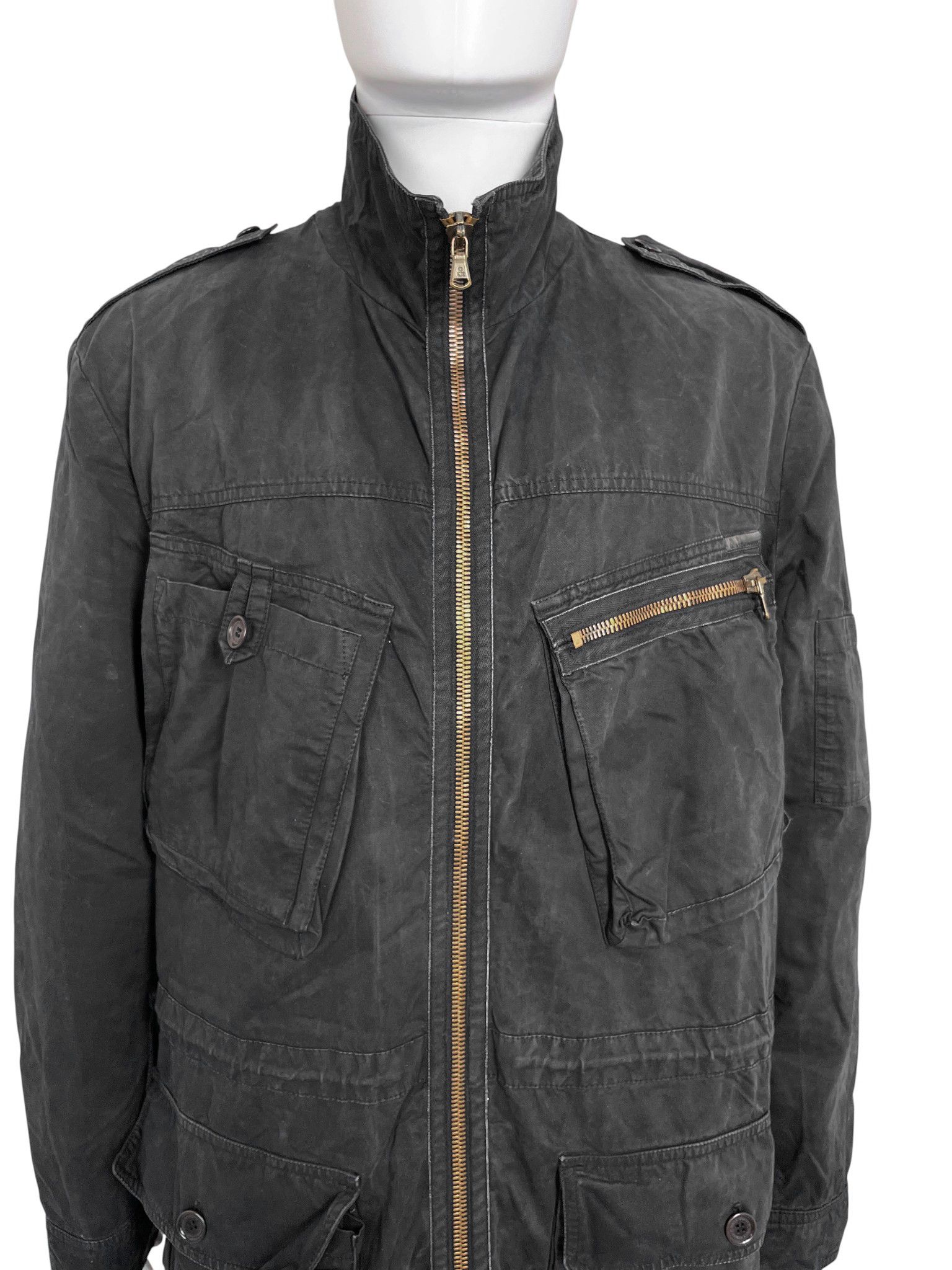 Dolce & Gabbana 1990's Multipockey Black Military Parka Size US XL / EU 56 / 4 - 5 Thumbnail