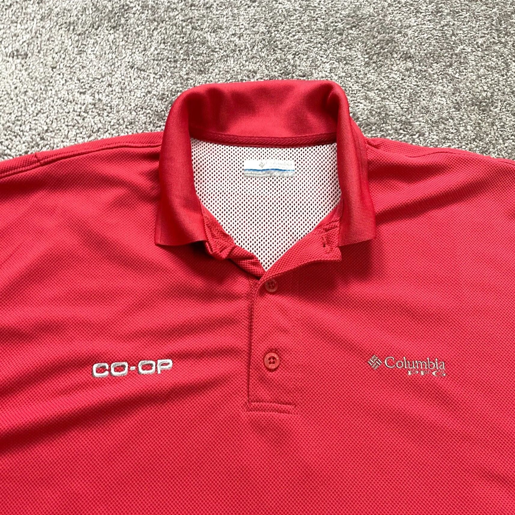Vintage Columbia PFG Omni Shade Polo Shirt Fishing Red Medium Mens Size US M / EU 48-50 / 2 - 3 Thumbnail