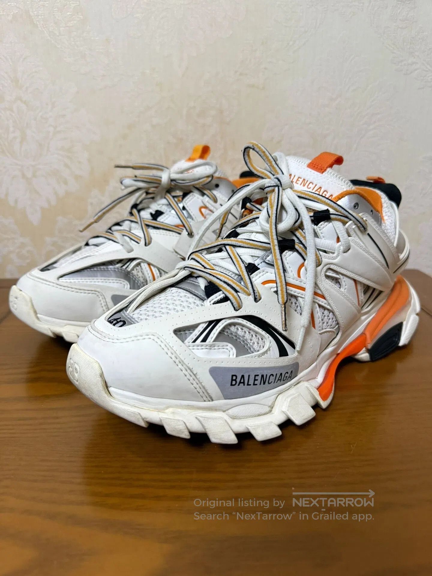 Balenciaga Balenciaga Track White Orange Size 40. Size US 7 / EU 40 - 1 Thumbnail