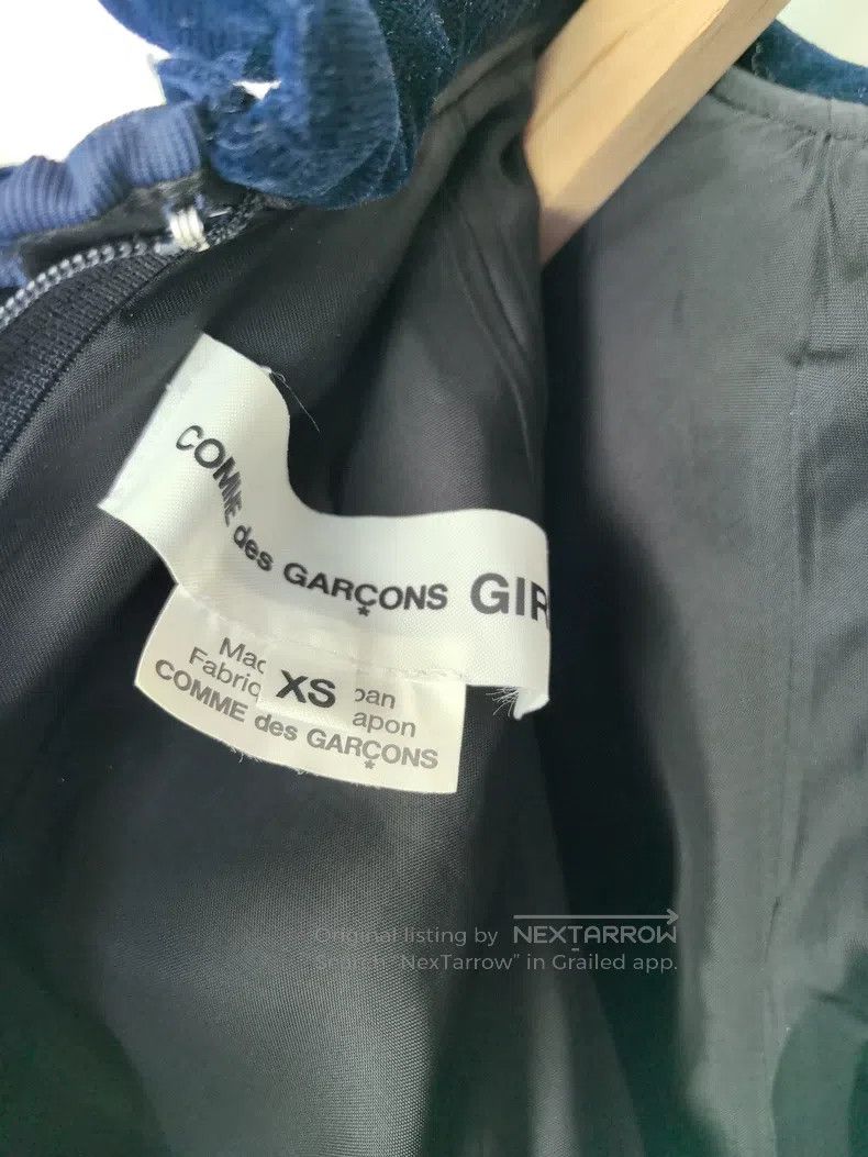 Comme des Garcons Comme Des Garcons Navy Velvet Long Dress Size XS / US 0-2 / IT 36-38 - 5 Thumbnail
