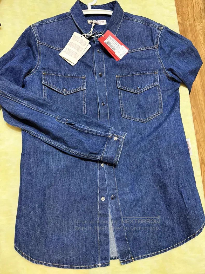 Valentino Valentino Denim shirt Size US L / EU 52-54 / 3 - 5 Thumbnail
