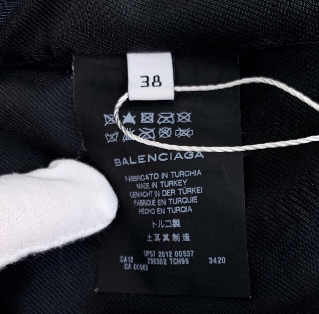 Balenciaga Balenciaga light green leather, lapel jacket, zipper jacket Size US M / EU 48-50 / 2 - 6 Thumbnail