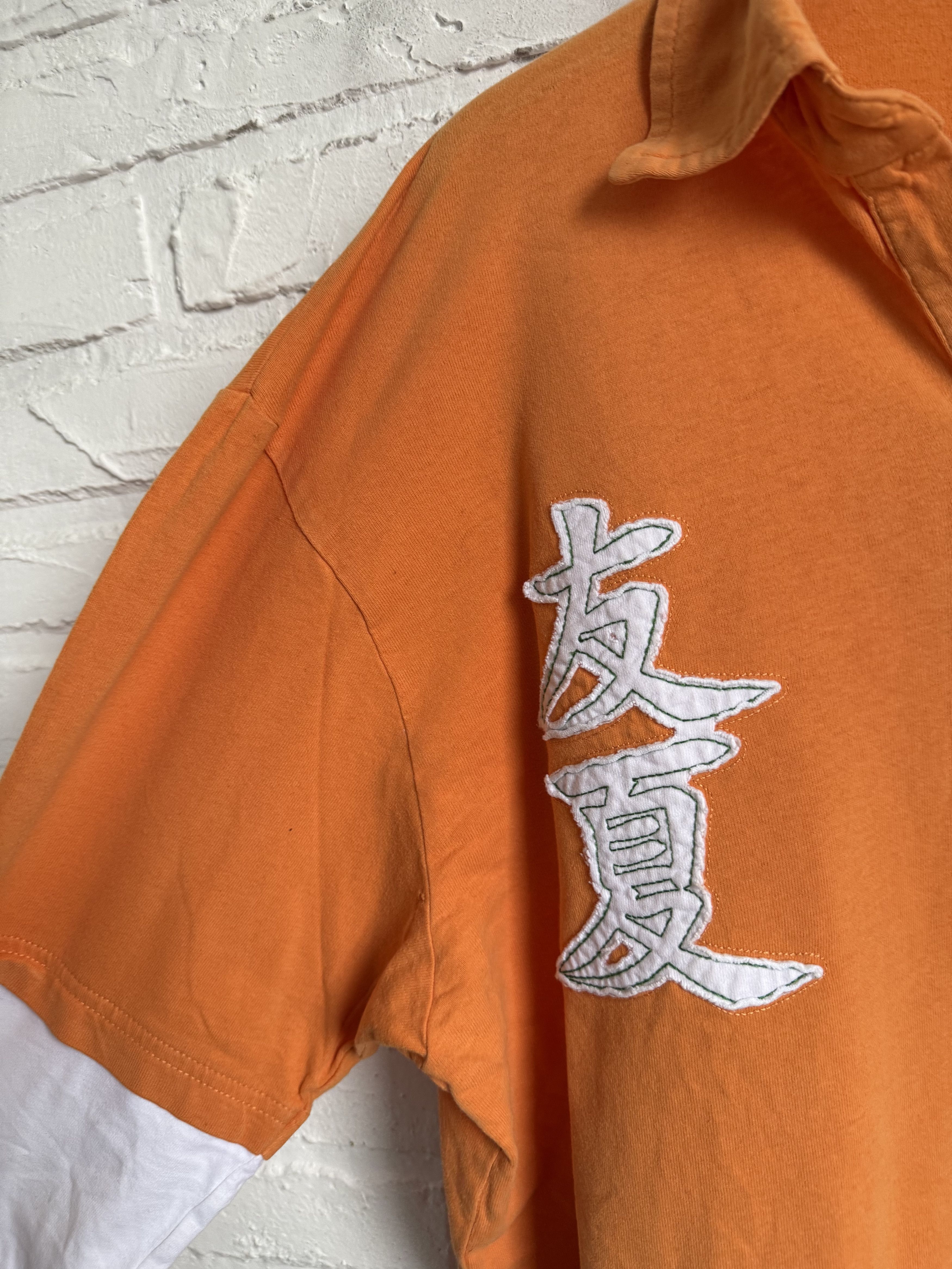 Other Vintage Y2K Fishbone orange long sleeve t-shirt layered Asia Size US L / EU 52-54 / 3 - 8 Thumbnail