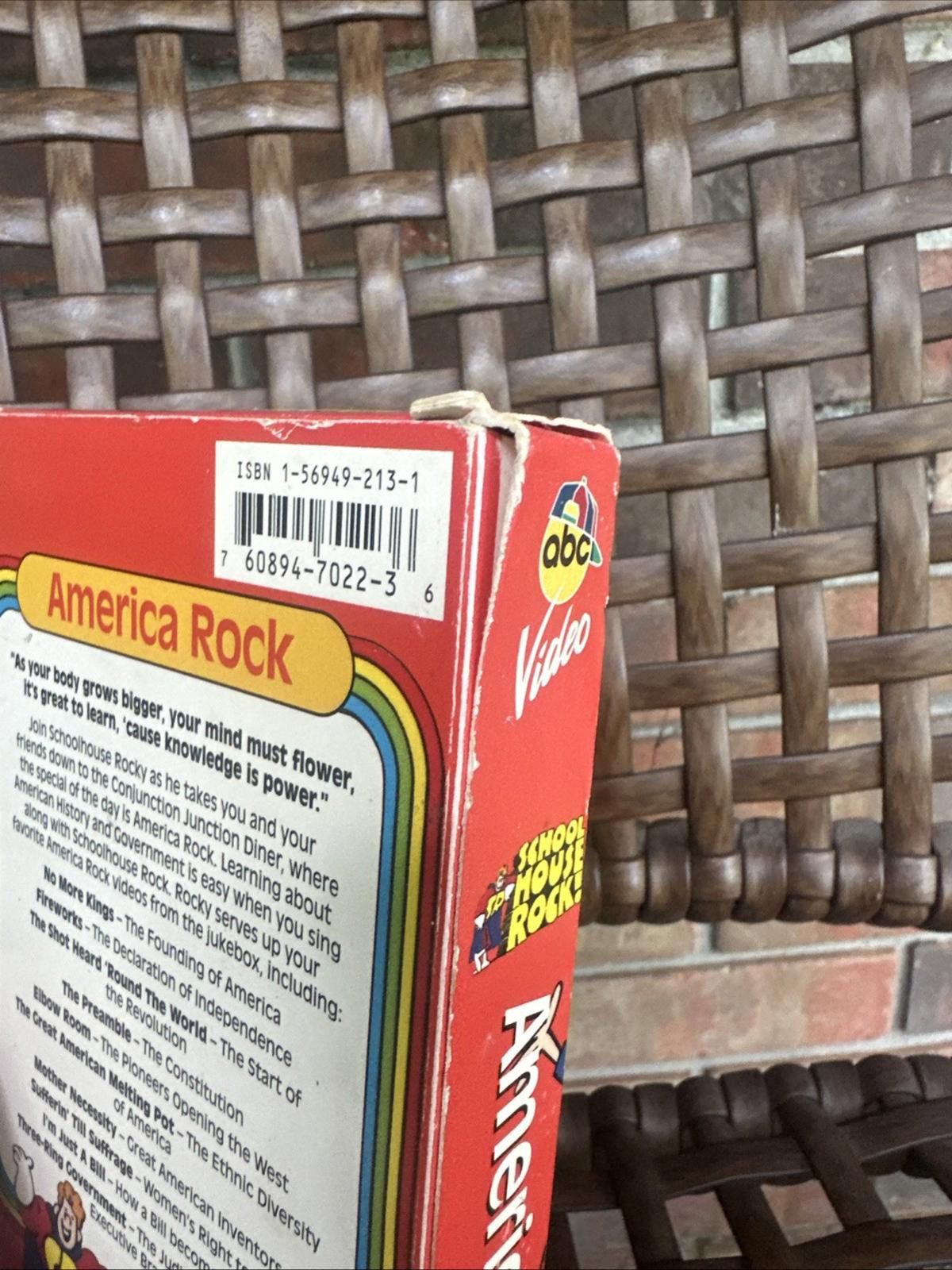 Designer Disney School House Rock America Rocks! VHS Video Tape ABC Size ONE SIZE - 3 Thumbnail