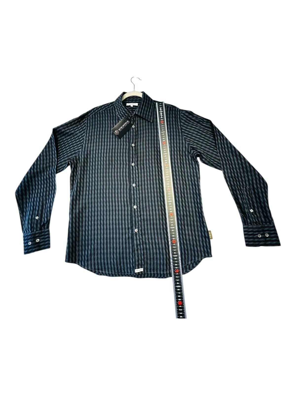 Ted Baker Ted Baker 4 Shirt Men's UK Size L Black Embroidered Logo Size 42R - 9 Thumbnail