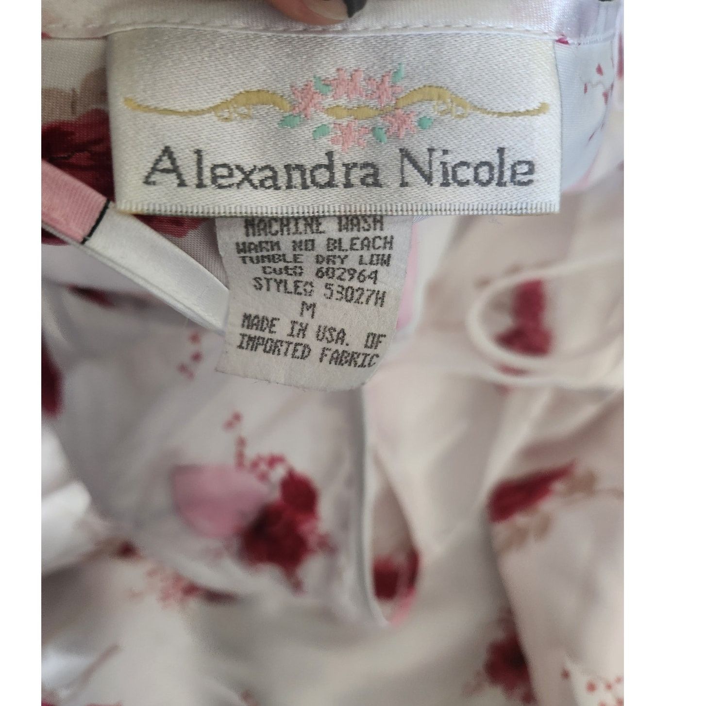 Other Y2k Alexandra Nicole Women's Hearts & Flowers Sexy Nighty M Size ONE SIZE - 8 Thumbnail