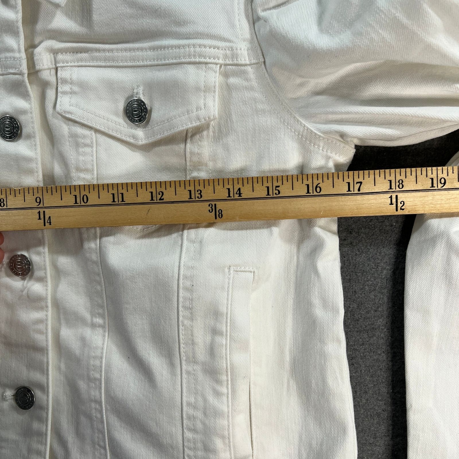 Other Candace Cameron Bure Puff-Sleeve White Denim Size XXS / US 00 / IT 34 - 7 Thumbnail