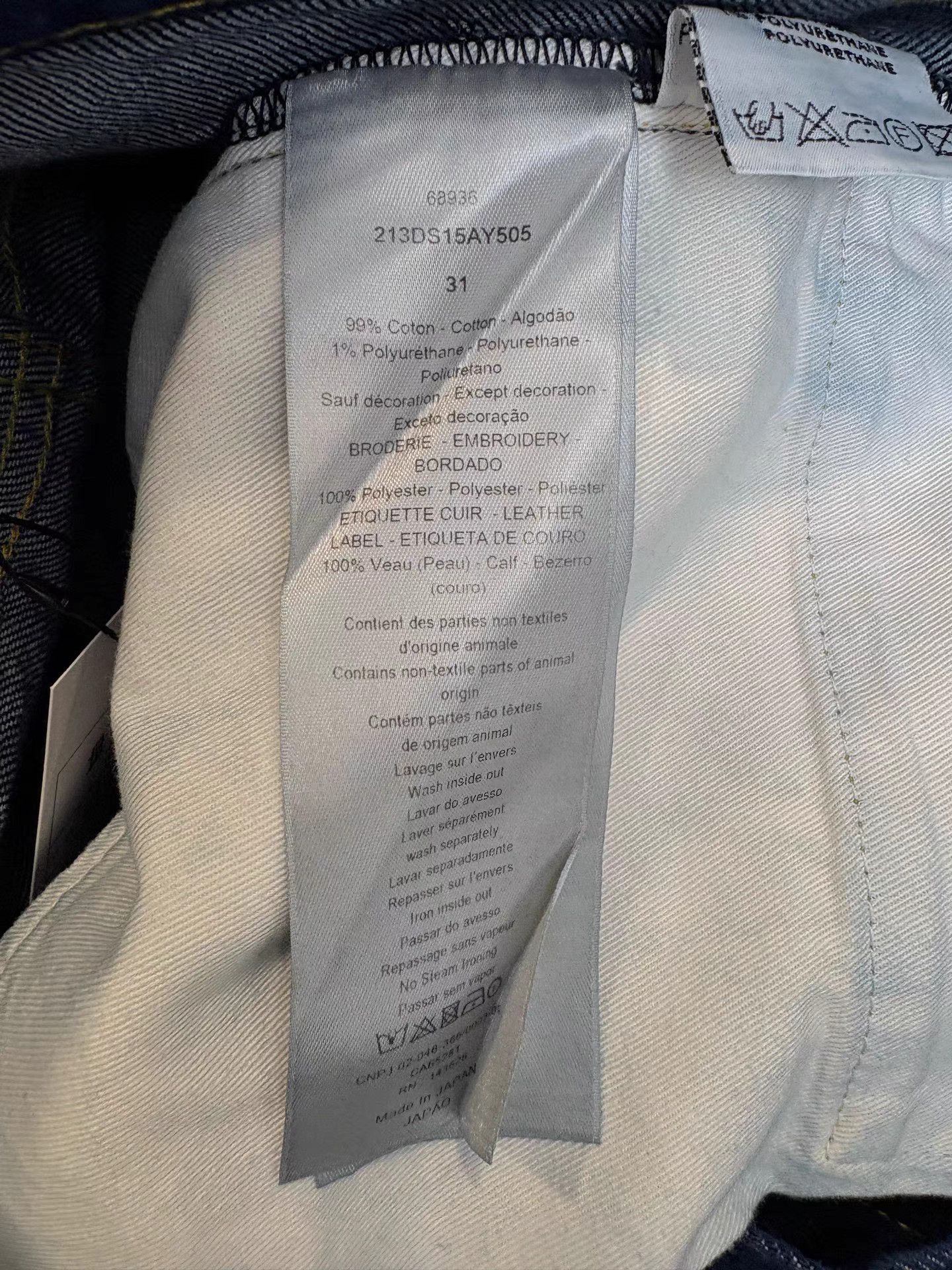Dior DIOR Embroidered Slogan Jeans K1 Size US 31 - 5 Thumbnail