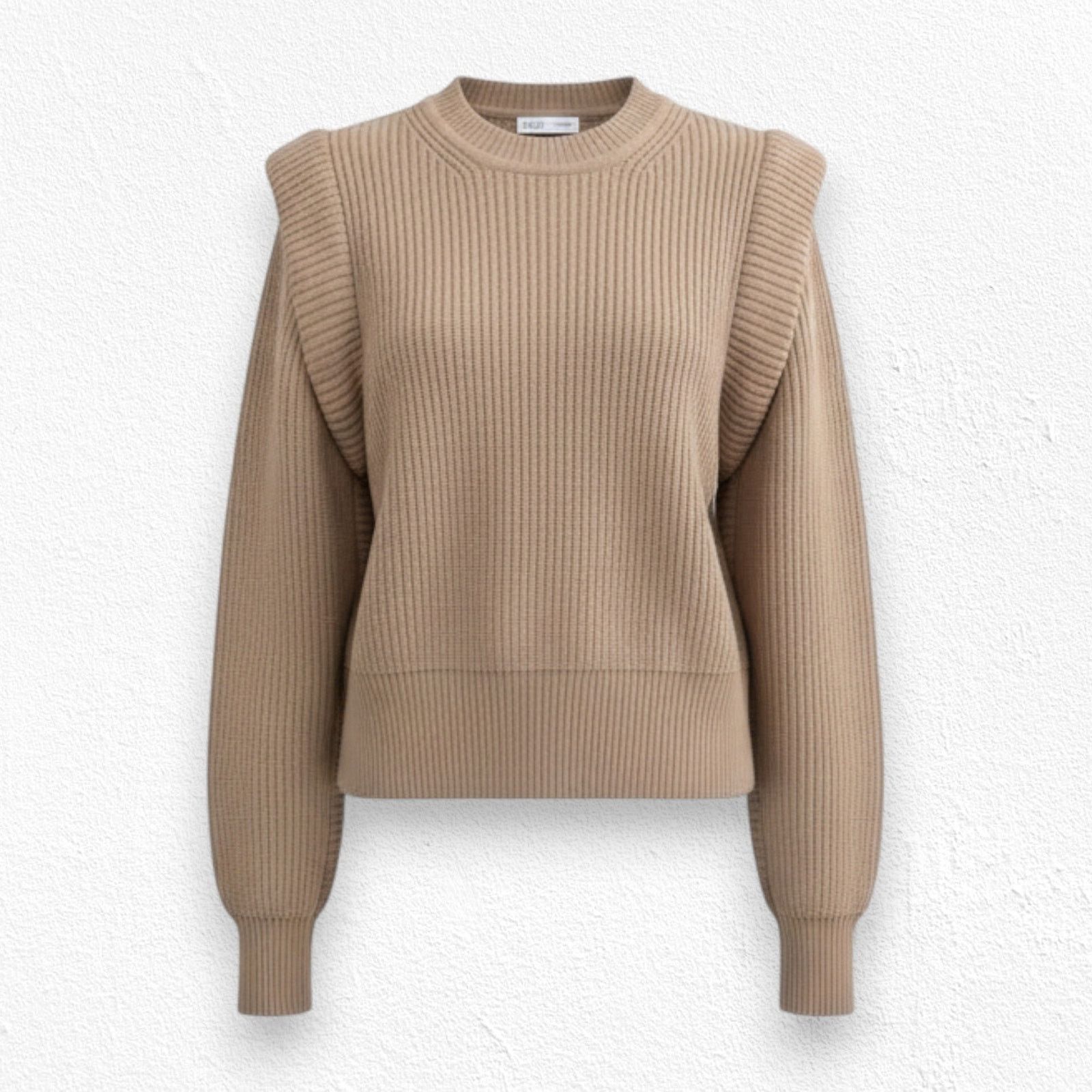 ASTR The Label ASTR the Label Camel Puff Shoulder Sweater Knit Size Medium Size M / US 6-8 / IT 42-44 - 1 Thumbnail