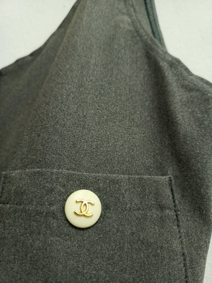 Chanel SS1990 CHANEL CC LOGO BUTTON SWIMSUIT KARL LAGERFELD Size M / US 6-8 / IT 42-44 - 6 Thumbnail