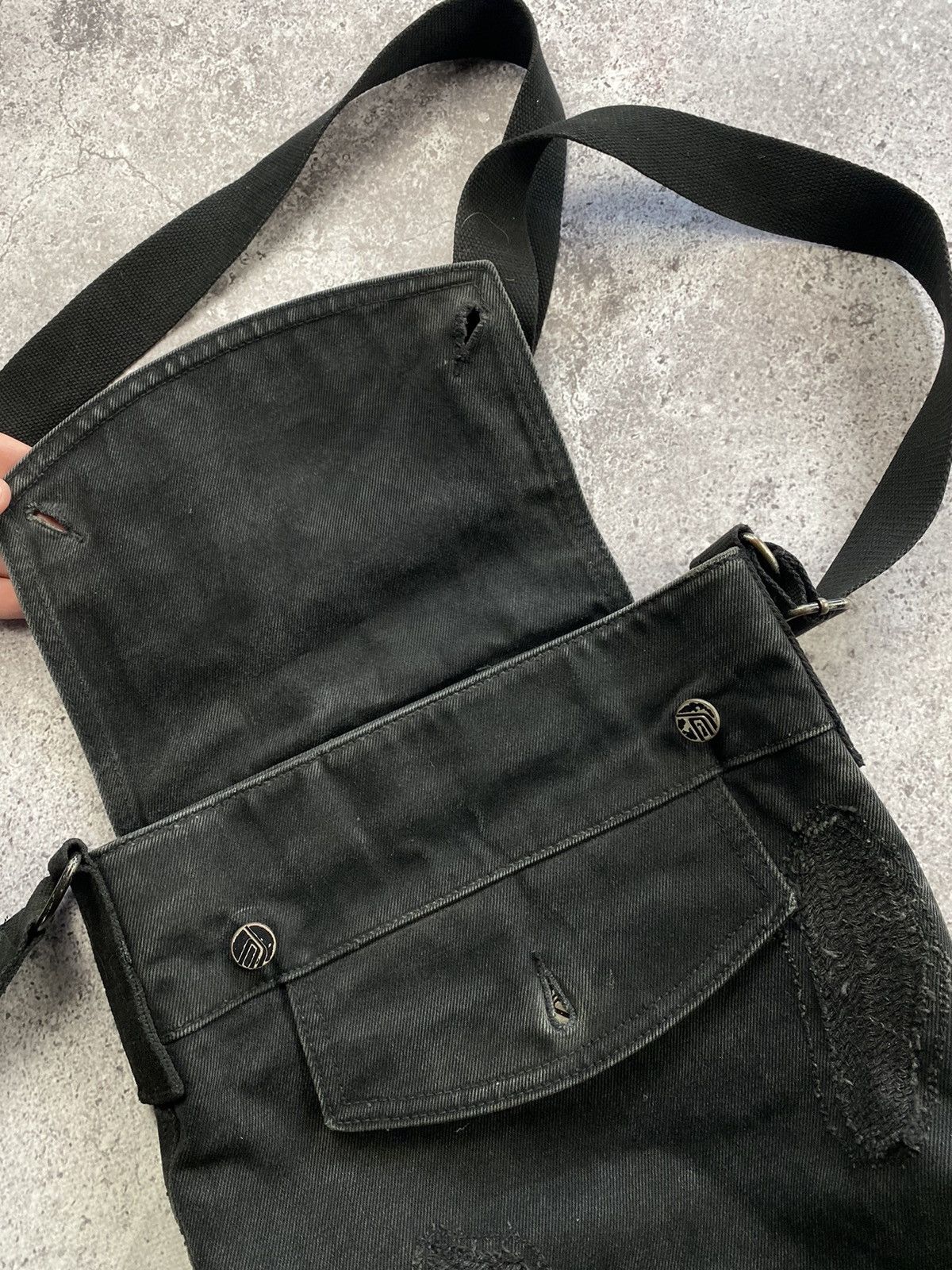 Japanese Brand × Junya Watanabe × Yohji Yamamoto Avant garde Junya watanabe Yohji Yamamoto Y2K distressed bag Size ONE SIZE - 8 Thumbnail