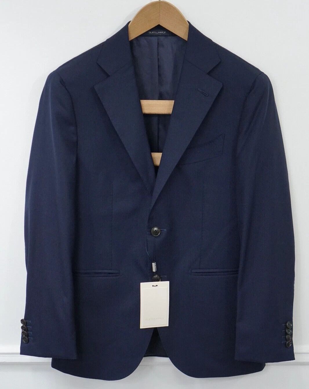 Suitsupply Men Suitsupply Blazer La Spalla Navy Blue Wool Size 22 US34S Size 34S - 1 Thumbnail