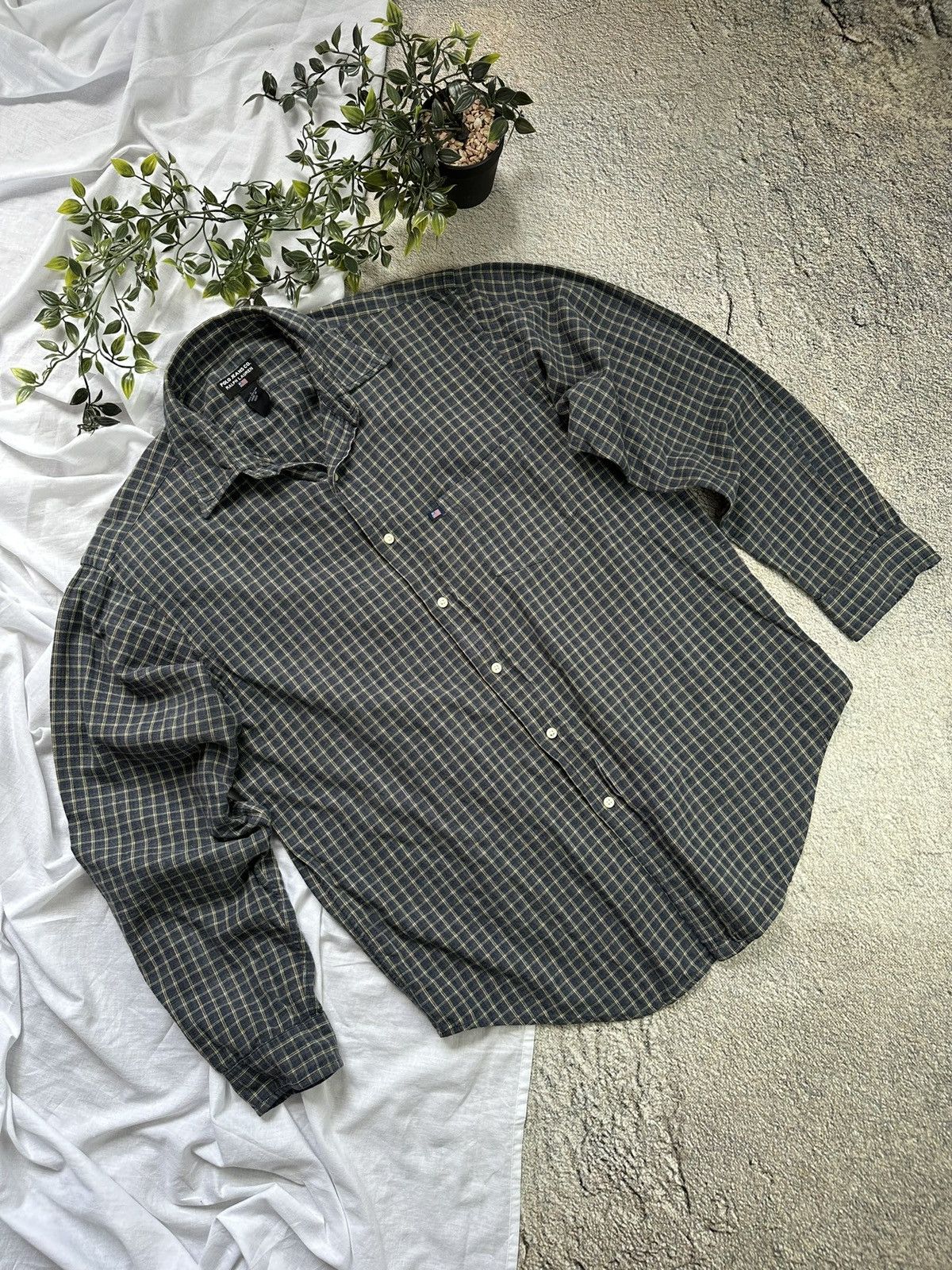 Polo Ralph Lauren × Ralph Lauren × Vintage Vintage flannel shirt polo jeans co. Ralph lauren Size US L / EU 52-54 / 3 - 1 Thumbnail