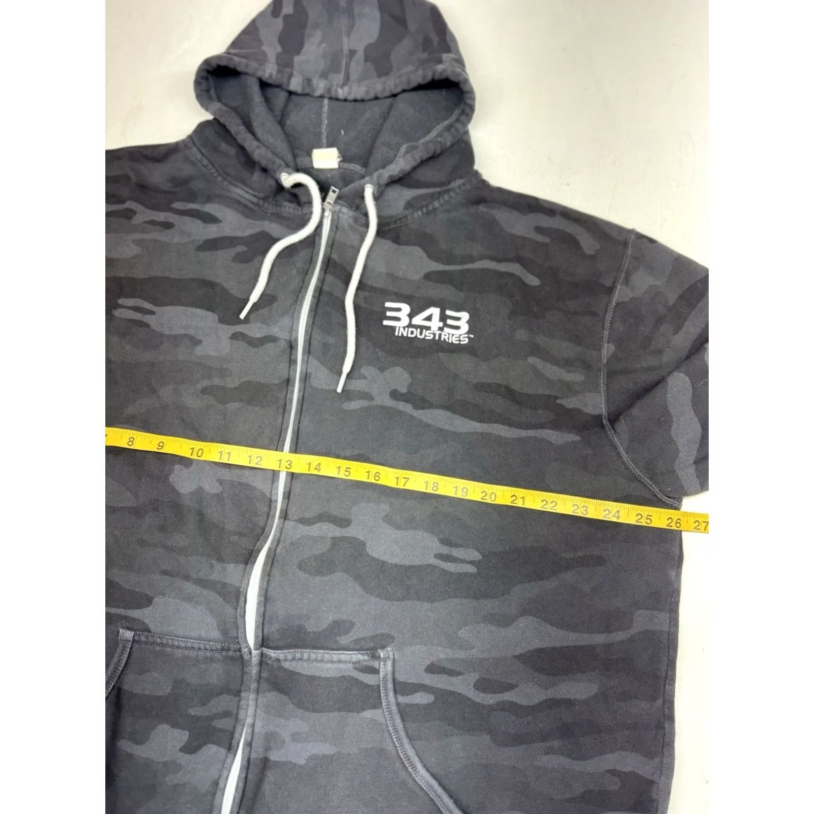 Vintage Halo 343 Industries UNSC Employee Hoodie Black Camo Zip Up 3XL Size US XXL / EU 58 / 5 - 4 Thumbnail