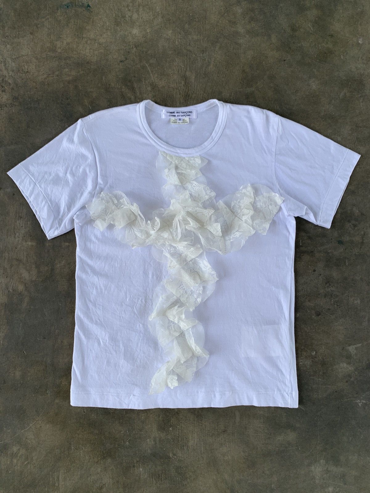 Comme des Garcons 🔥SOLD🔥Comme des Garçons Ruffle short-sleeved T-shirt Size S / US 4 / IT 40 - 1 Thumbnail
