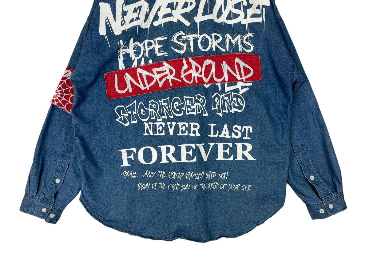 Hysteric Glamour Oversized Bikestar Exploited Underground Button Up Size US XXL / EU 58 / 5 - 10 Thumbnail