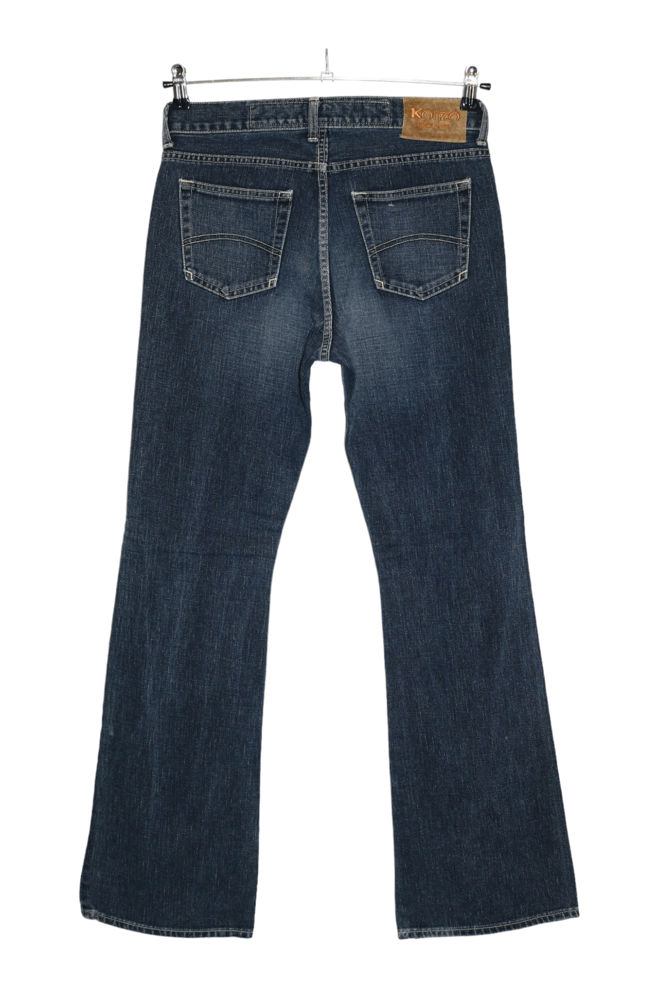 Japanese Brand KohZo Denim Series 004 Low waist faded blue Flared Jeans Size US 29 - 12 Thumbnail
