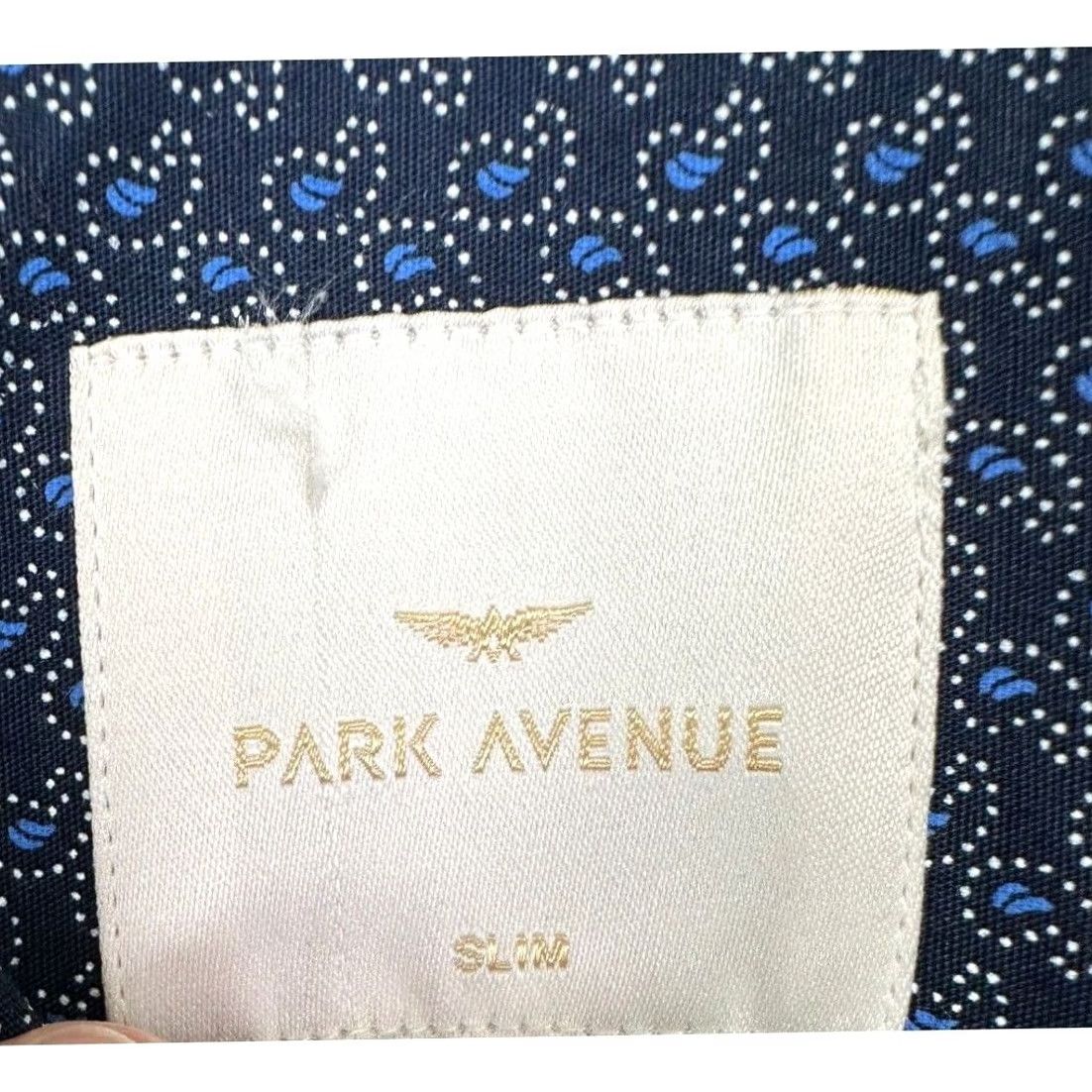 Vintage Park Avenue Shirt Mens Large 42 CM Maroon Gingham Plaid Slim Fit Button Up NEW Size US L / EU 52-54 / 3 - 4 Thumbnail