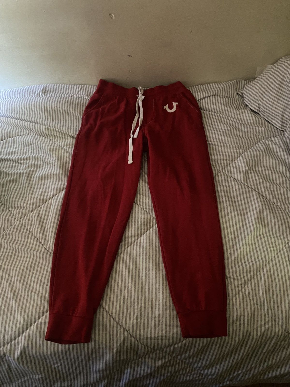 Designer × True Religion True Religion Sweatpants red size small Size US 30 / EU 46 - 1 Thumbnail