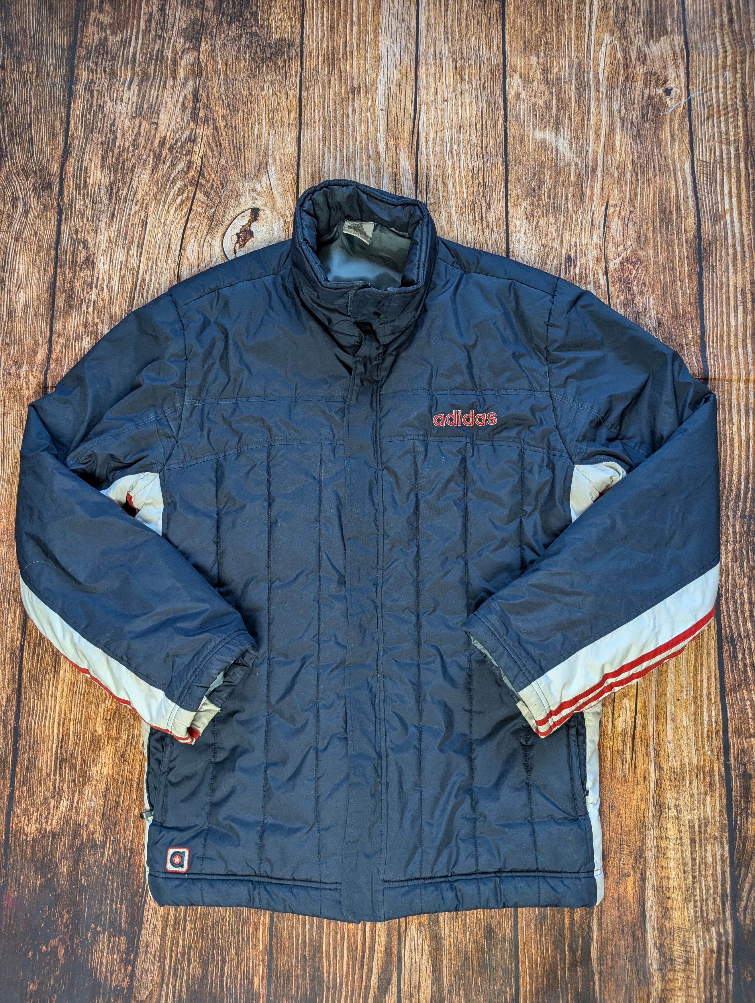 Adidas × Vintage Vintage Adidas y2k puffer jacket 2004 04 00s Size US L / EU 52-54 / 3 - 1 Thumbnail