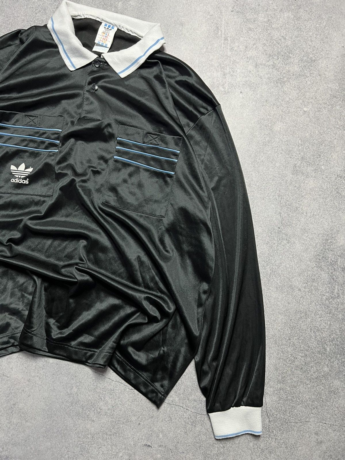 Vintage Vintage 90’s Adidas Long Sleeve Blockcore Soccer Jersey Size US L / EU 52-54 / 3 - 3 Thumbnail