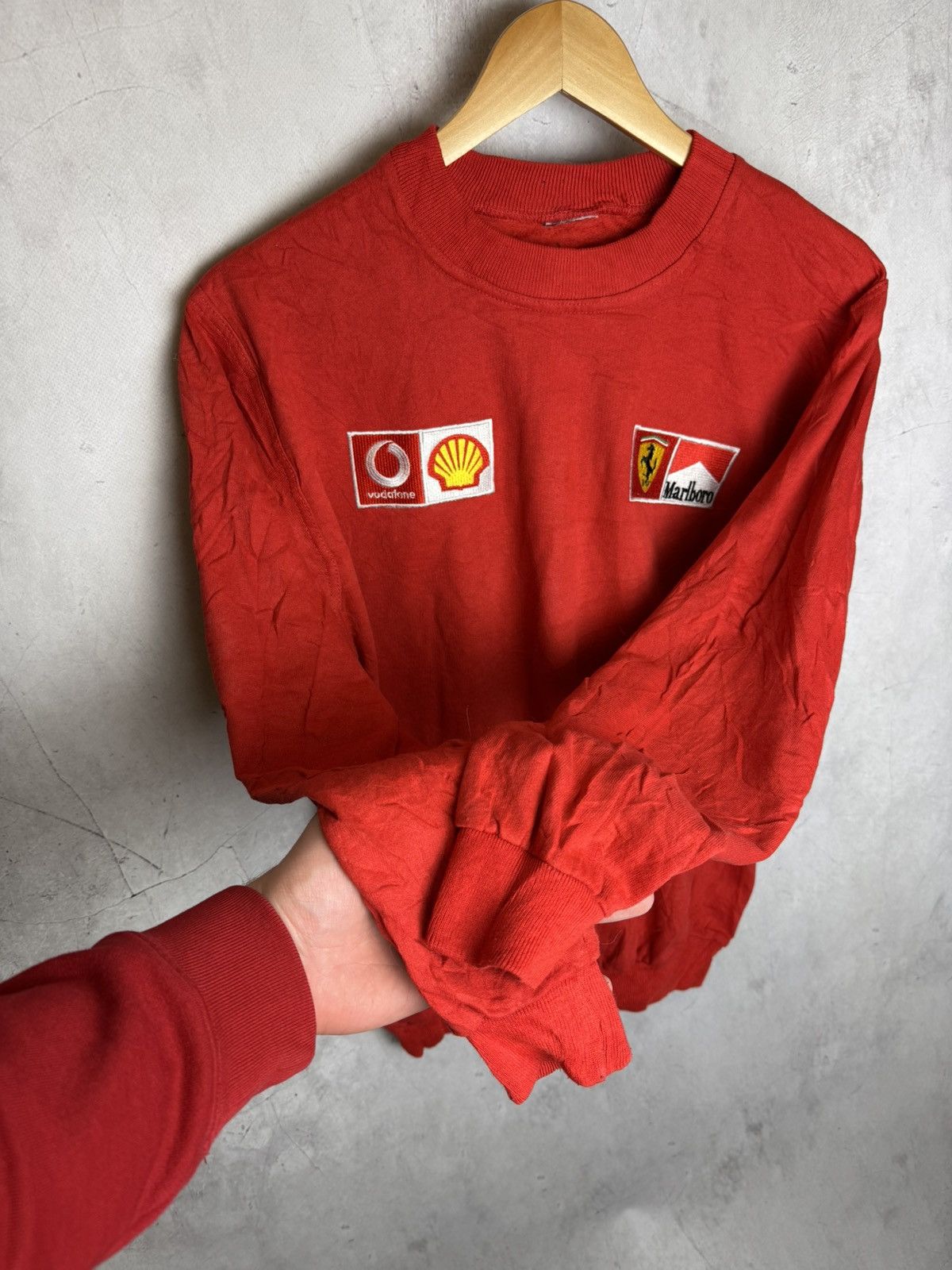 Ferrari × Marlboro × Vintage Ferrari F1 Racing Sweatshirt Marlboro Shell Vodafone Size US M / EU 48-50 / 2 - 4 Thumbnail