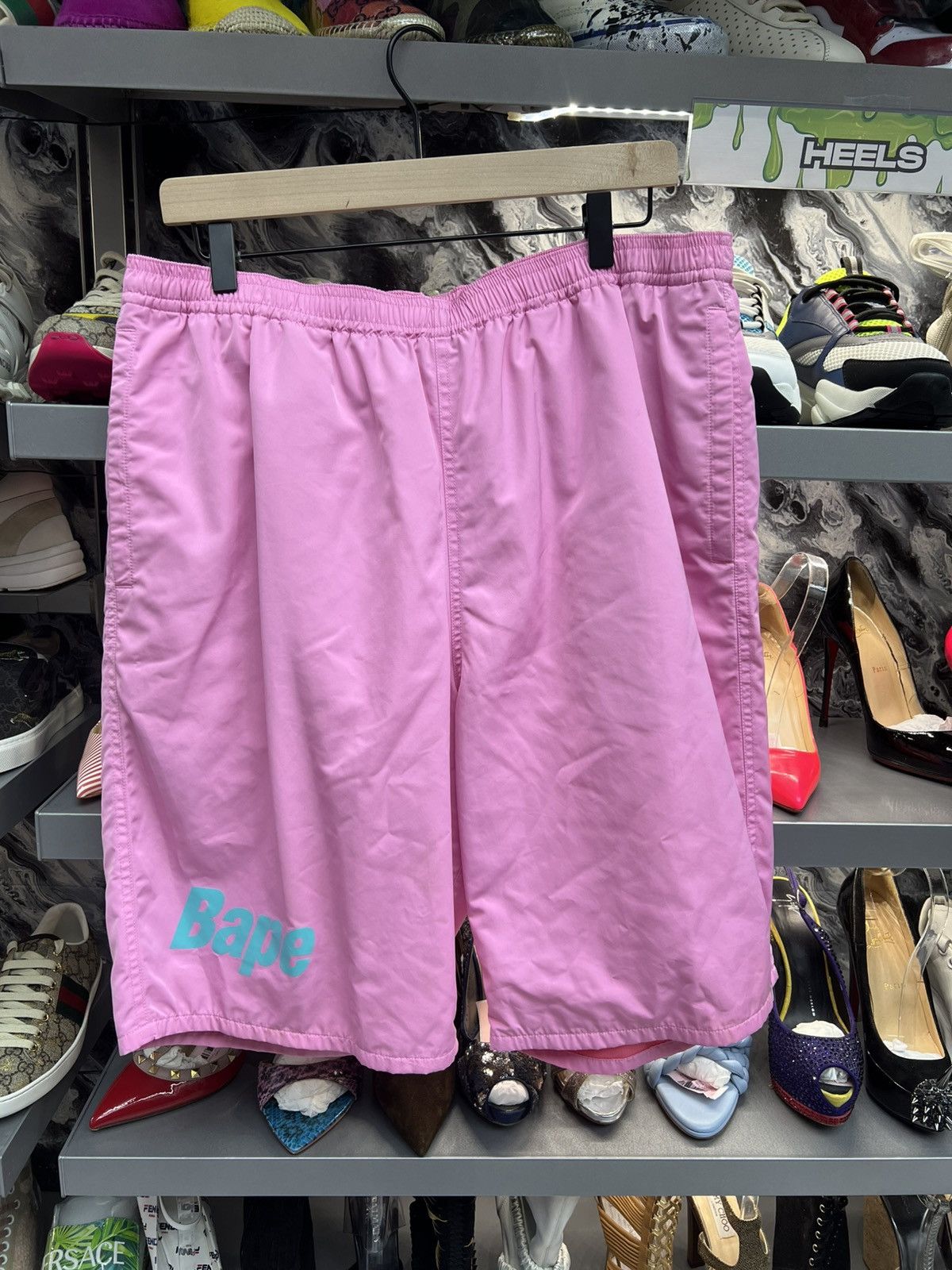 Bape Bape Pink Mami 2nd Anniversary Shorts Size US 44 / EU 60 - 1 Thumbnail