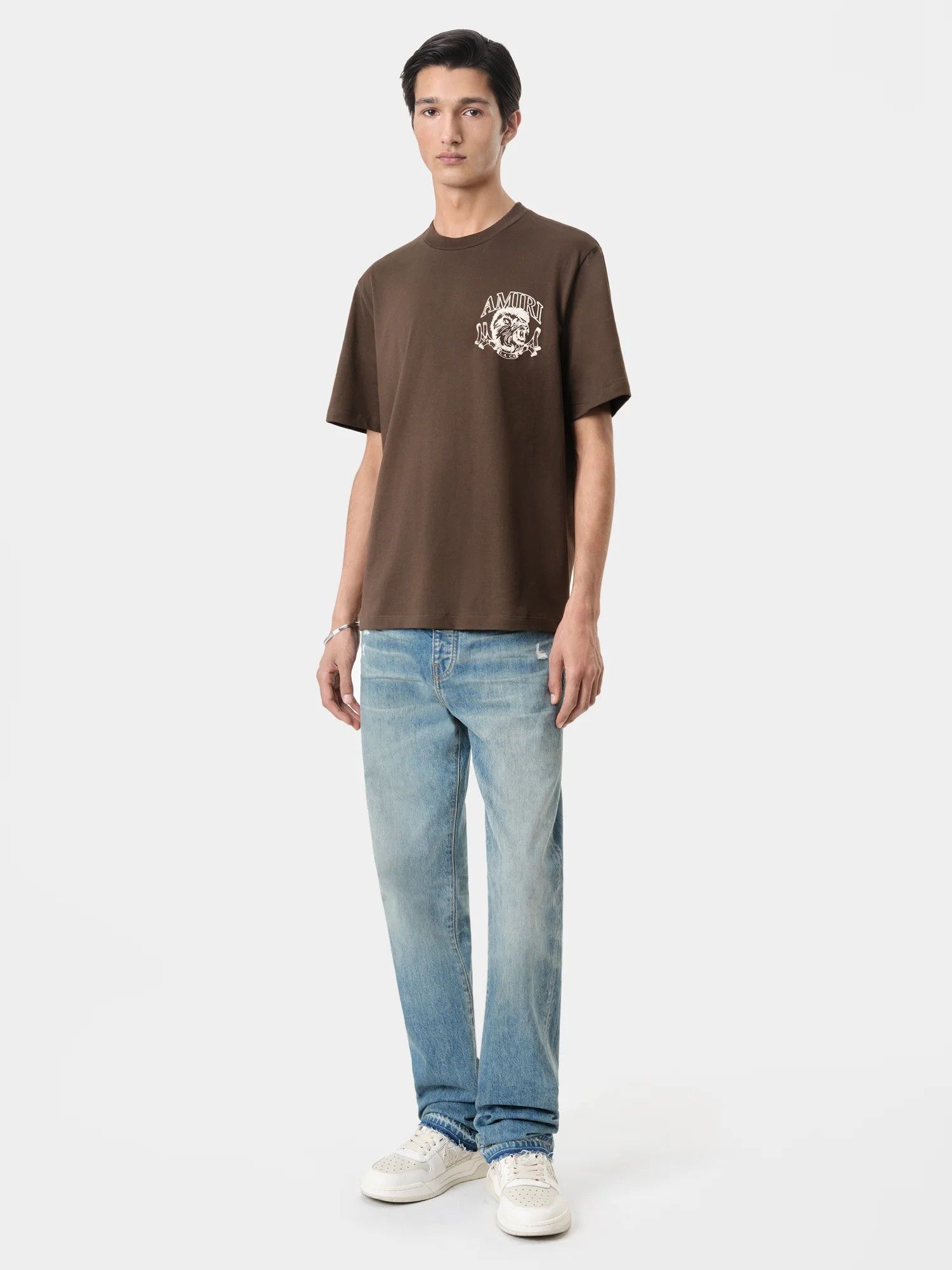 Amiri o1orln1025 Lion Outline T-Shirt in Brown Size US S / EU 44-46 / 1 - 2 Thumbnail