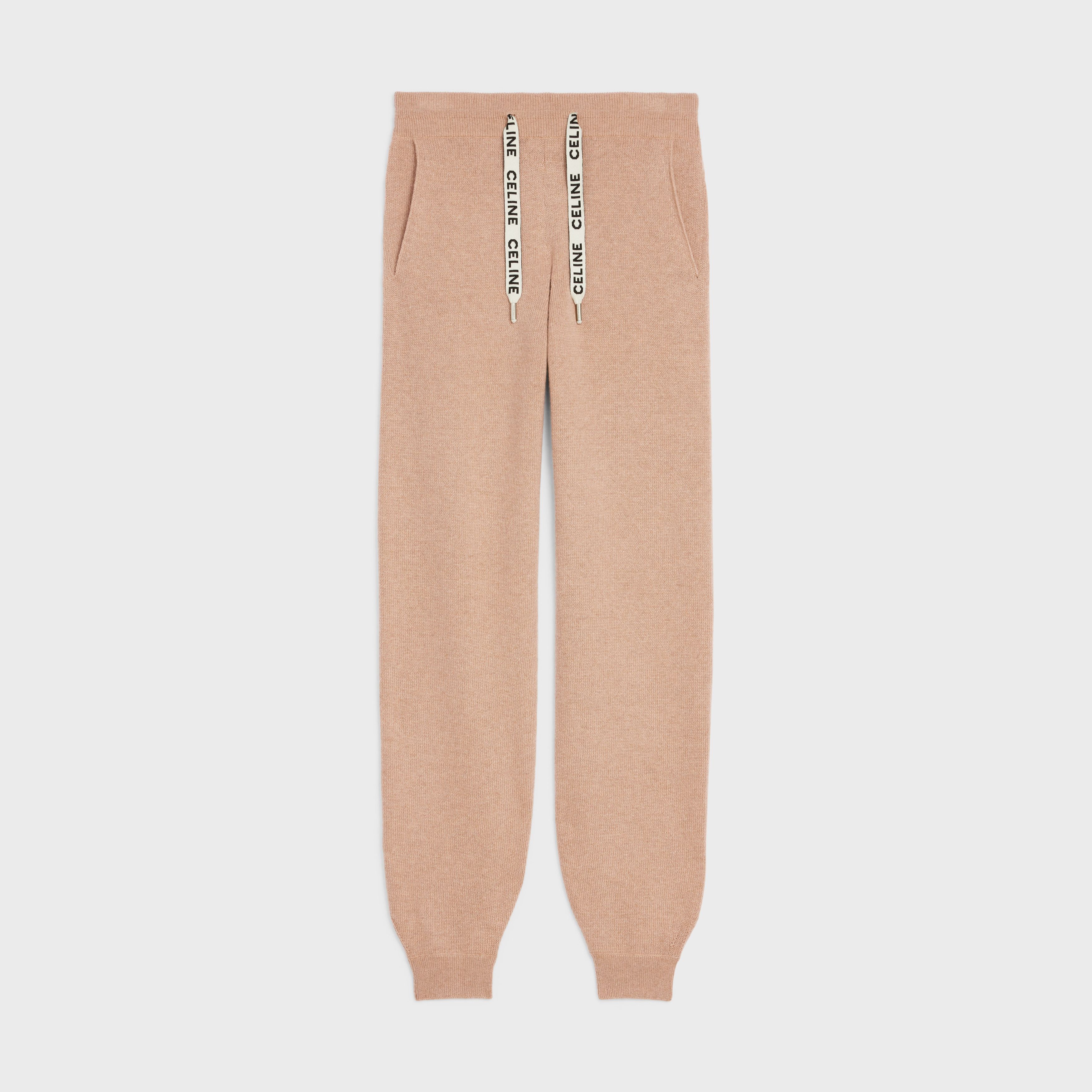 Celine track pants in cashmere wool beige Size 27" / US 4 / IT 40 - 1 Thumbnail
