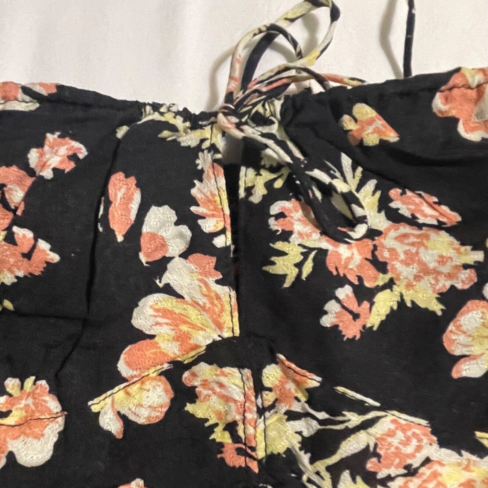 Free People Free People Hilary Floral Square Neck Smocked Top New XS Size XS / US 0-2 / IT 36-38 - 7 Thumbnail