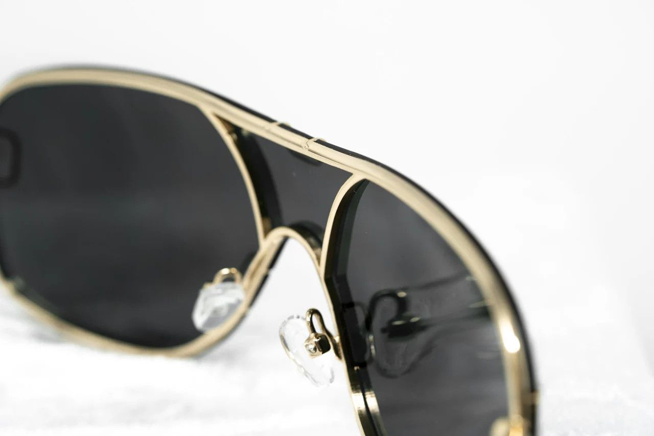 Yohji Yamamoto Yohji Yamamoto Sunglasses Gold and Grey Size ONE SIZE - 7 Thumbnail