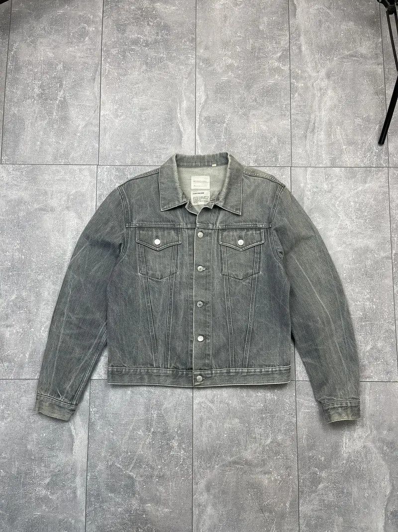 Helmut Lang Helmut Lang Mr. 87 Wax Denim Jacket with Faux Fur