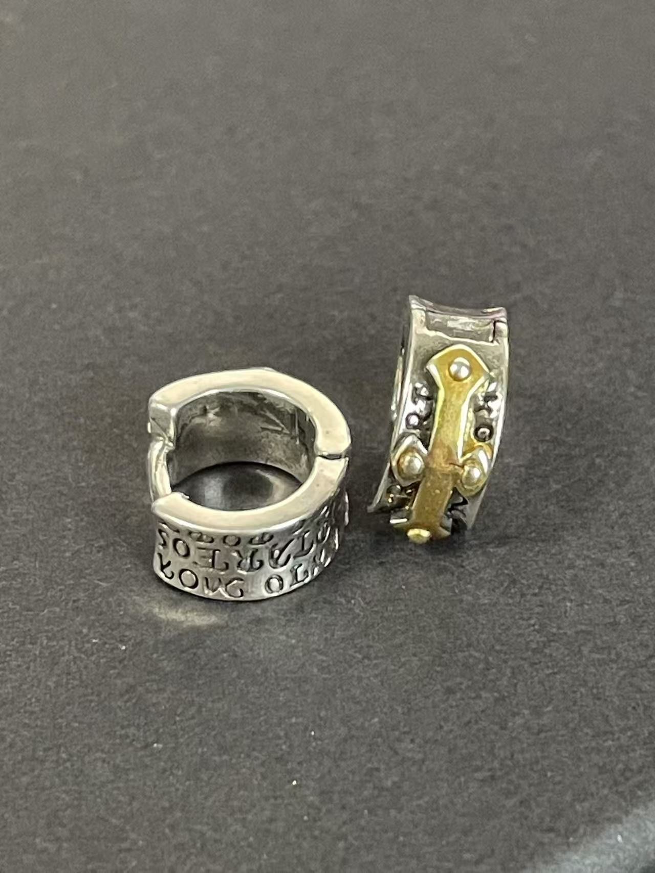 Jewelry × Sterling Silver New Design Earrings One Pairs Chrome Jewelry Size ONE SIZE - 5 Thumbnail