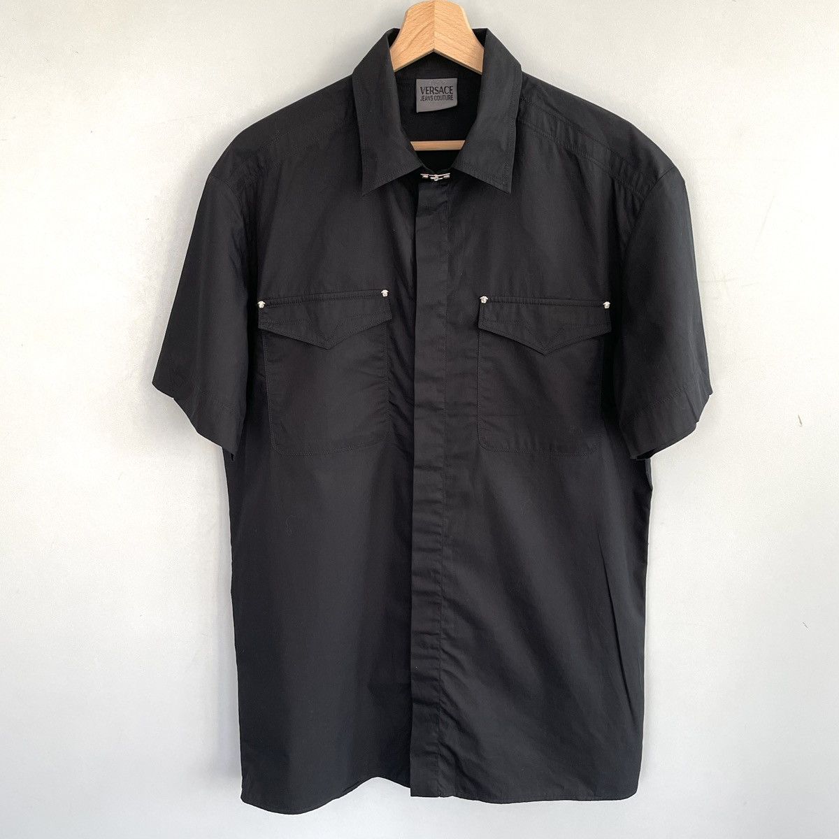 Vintage Versace Jeans Couture Short Shirt Black