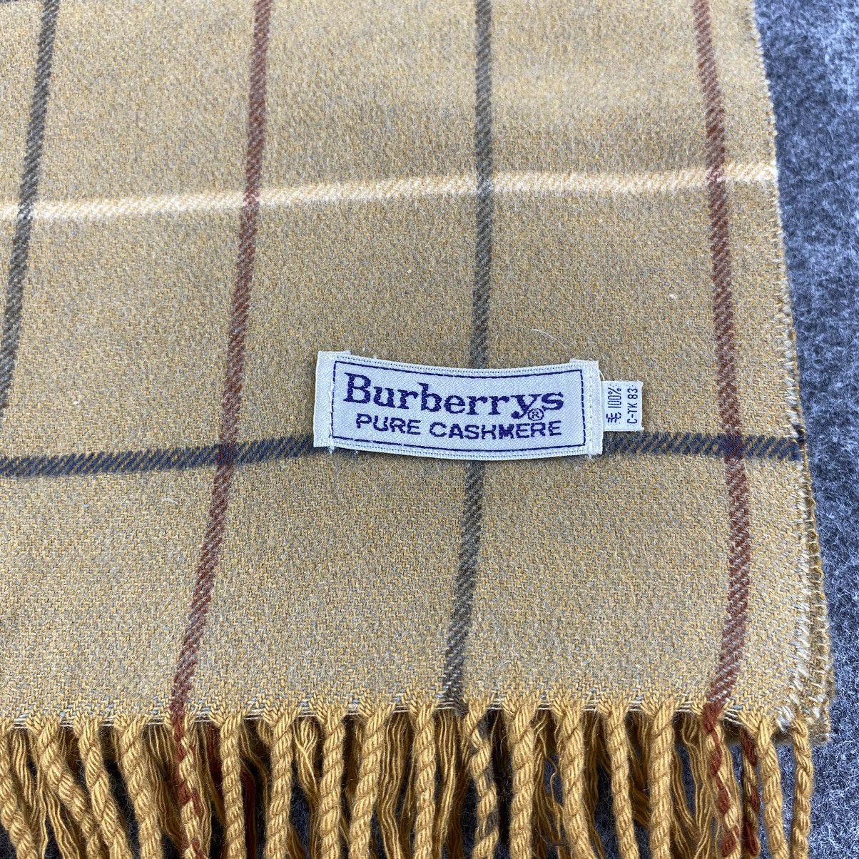 Burberry × Vintage Burberrys Scarf # DZ045 # Muffler # Neckwear Size ONE SIZE - 2 Thumbnail