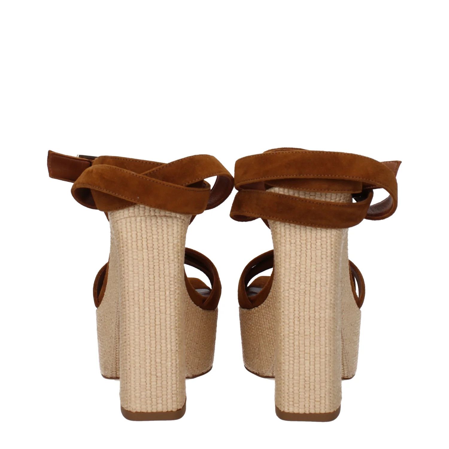 Jimmy Choo ob1o1e1124 Suede Sandals in Brown Size US 11 / IT 41 - 5 Thumbnail